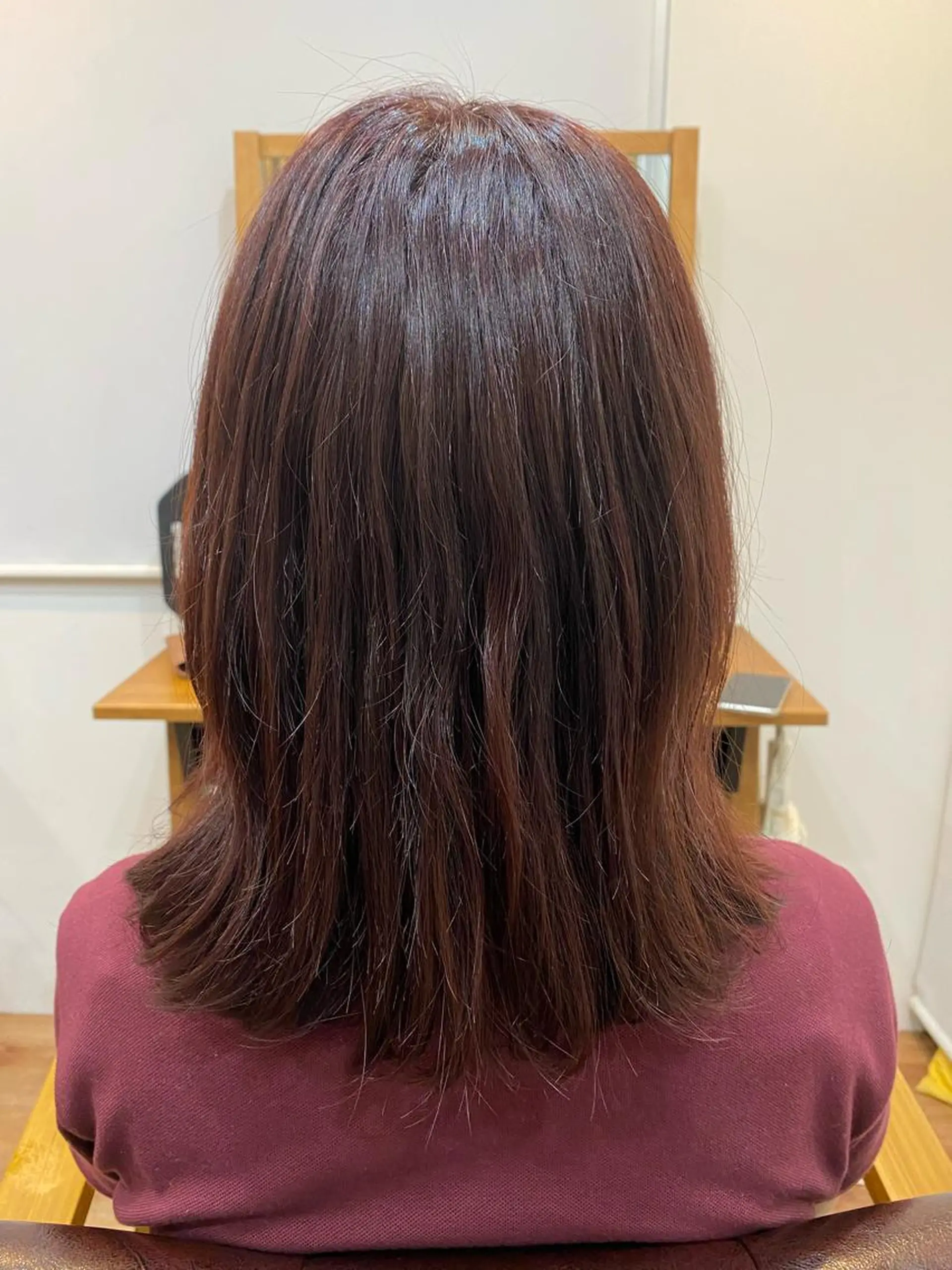 セミロング カラー 髪質改善&縮毛矯正 カット/soyaのヘアスタイル