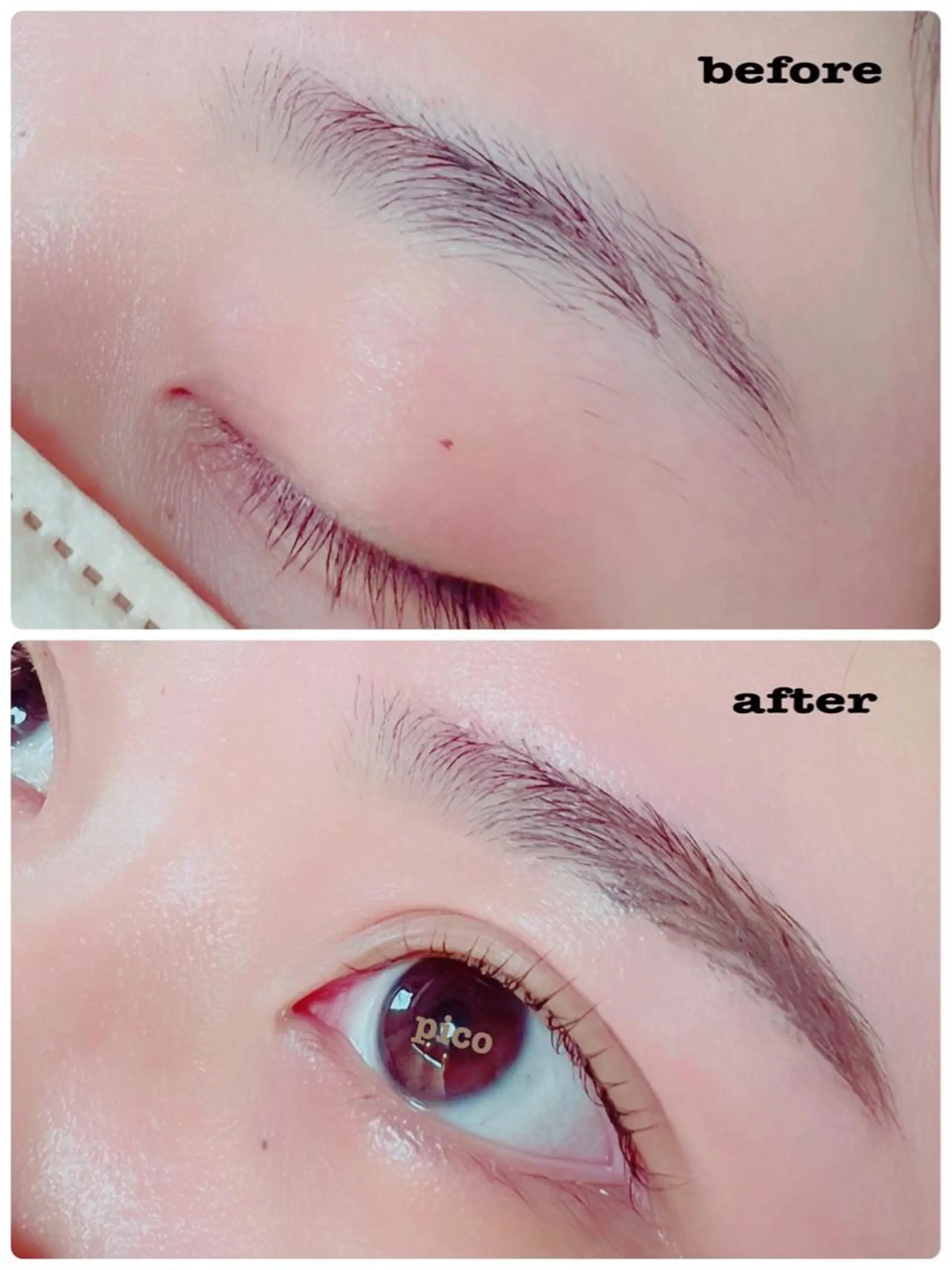 マツエク・マツパ アイブロウ ワックス脱毛 眉カット pico所属・pico 守口 大日 門真 寝屋 摂津のマツエク・マツパデザイン