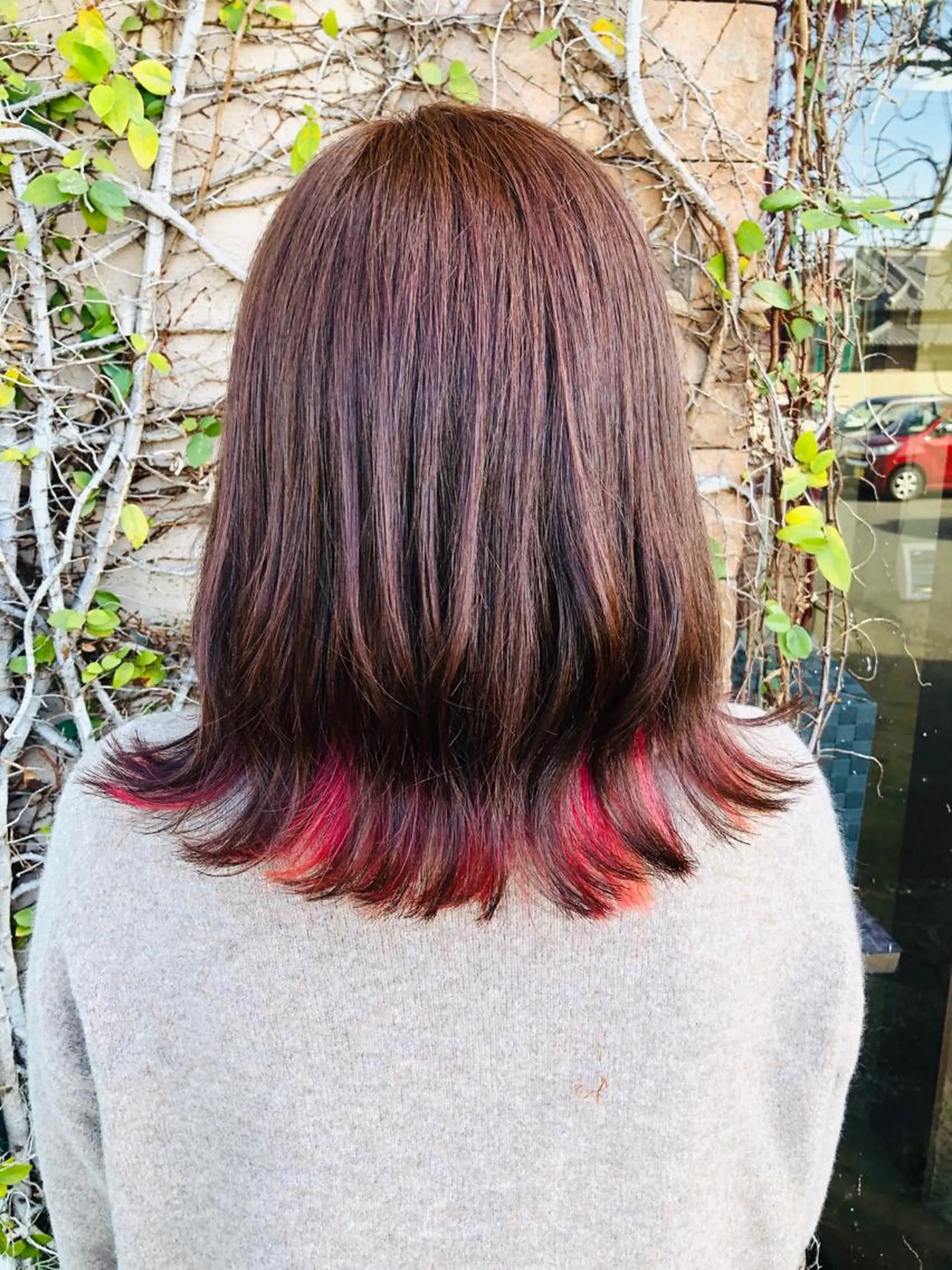 セミロング カラー 藤本 あすかのヘアスタイル