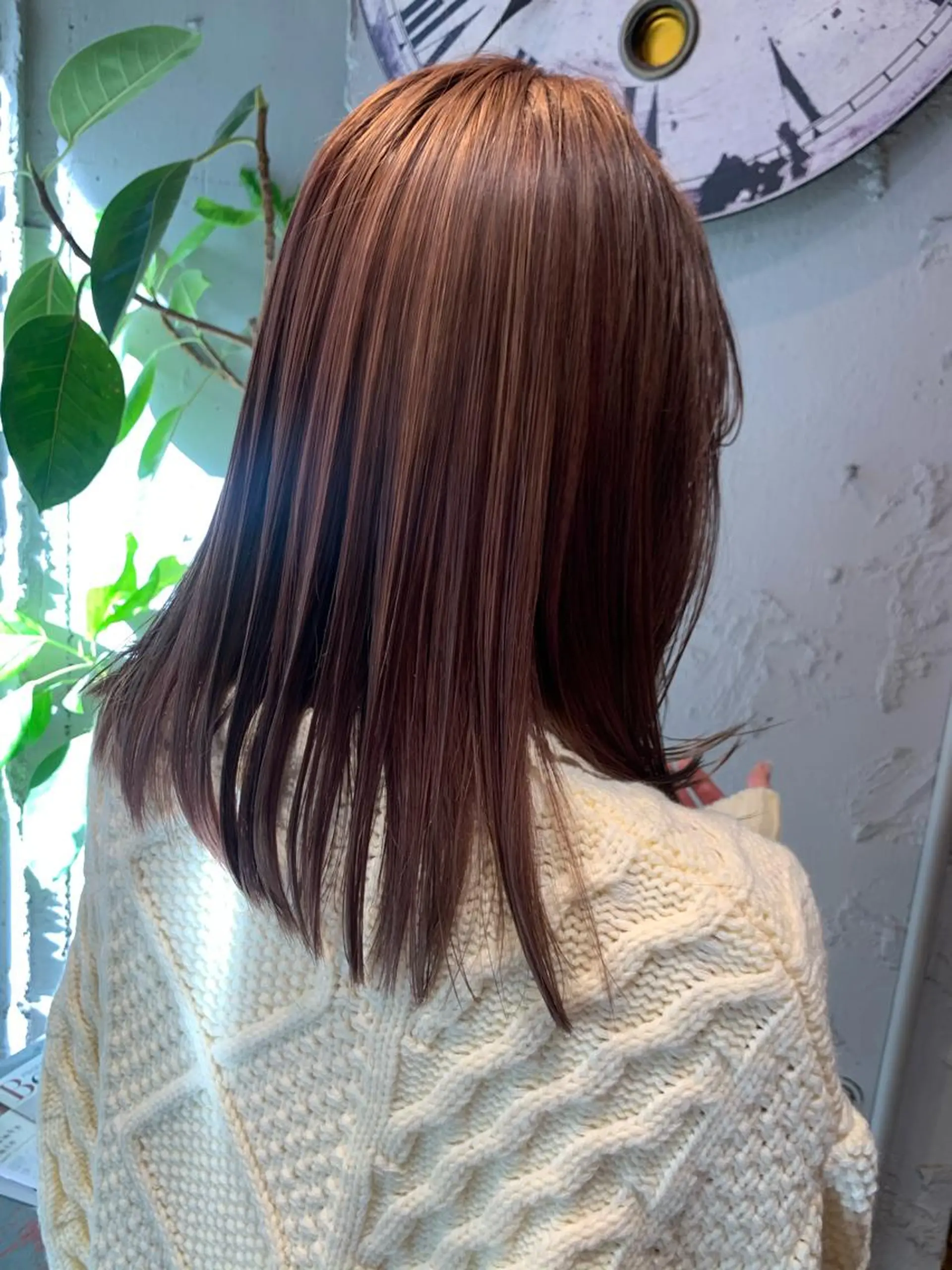 セミロング カット トリートメント ハイライト／レイヤー 木下翔太のヘアスタイル