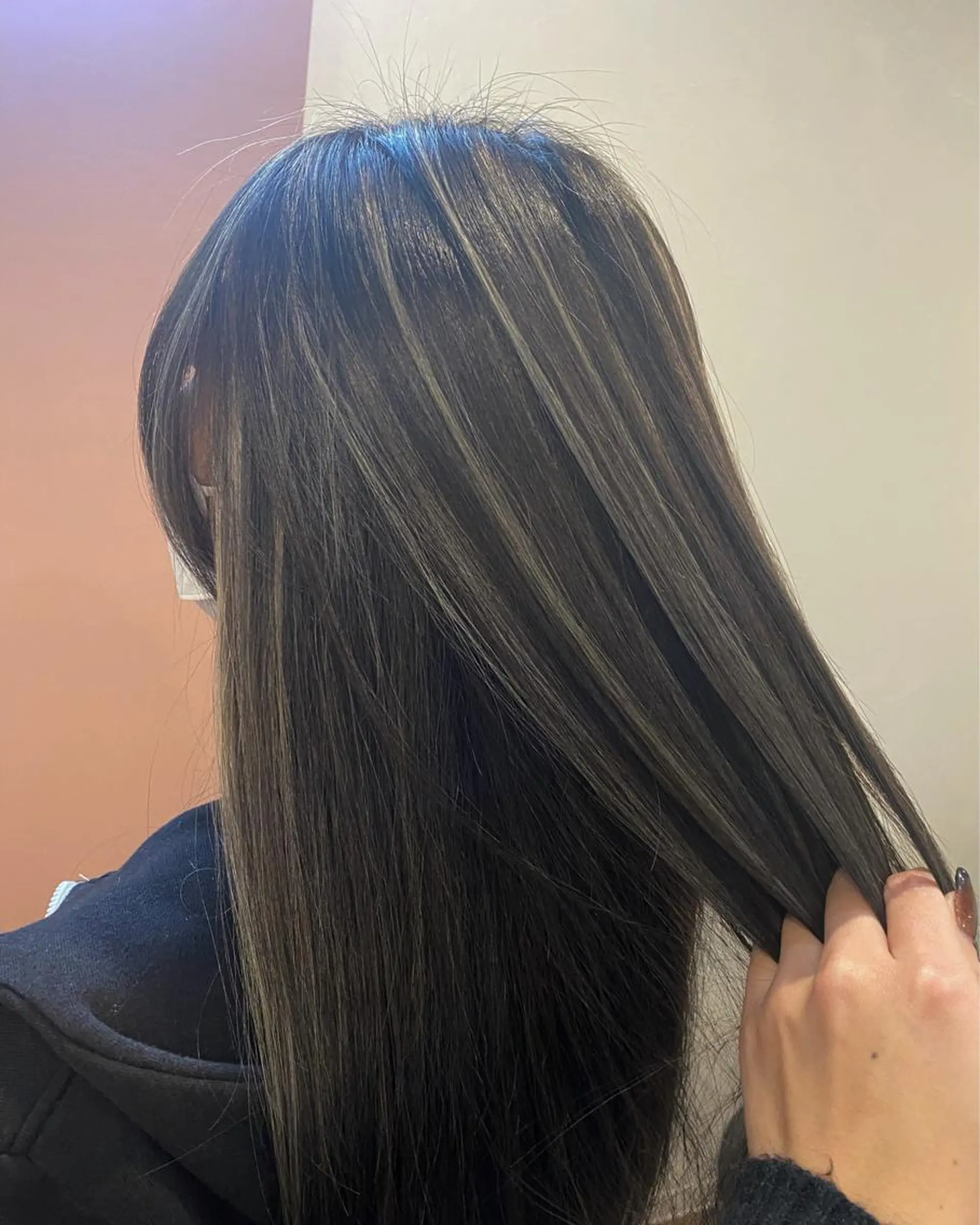 ロング カラー ハイライトカラー ハイライト カット ヘアカラー トリートメント pep natsumiのヘアスタイル