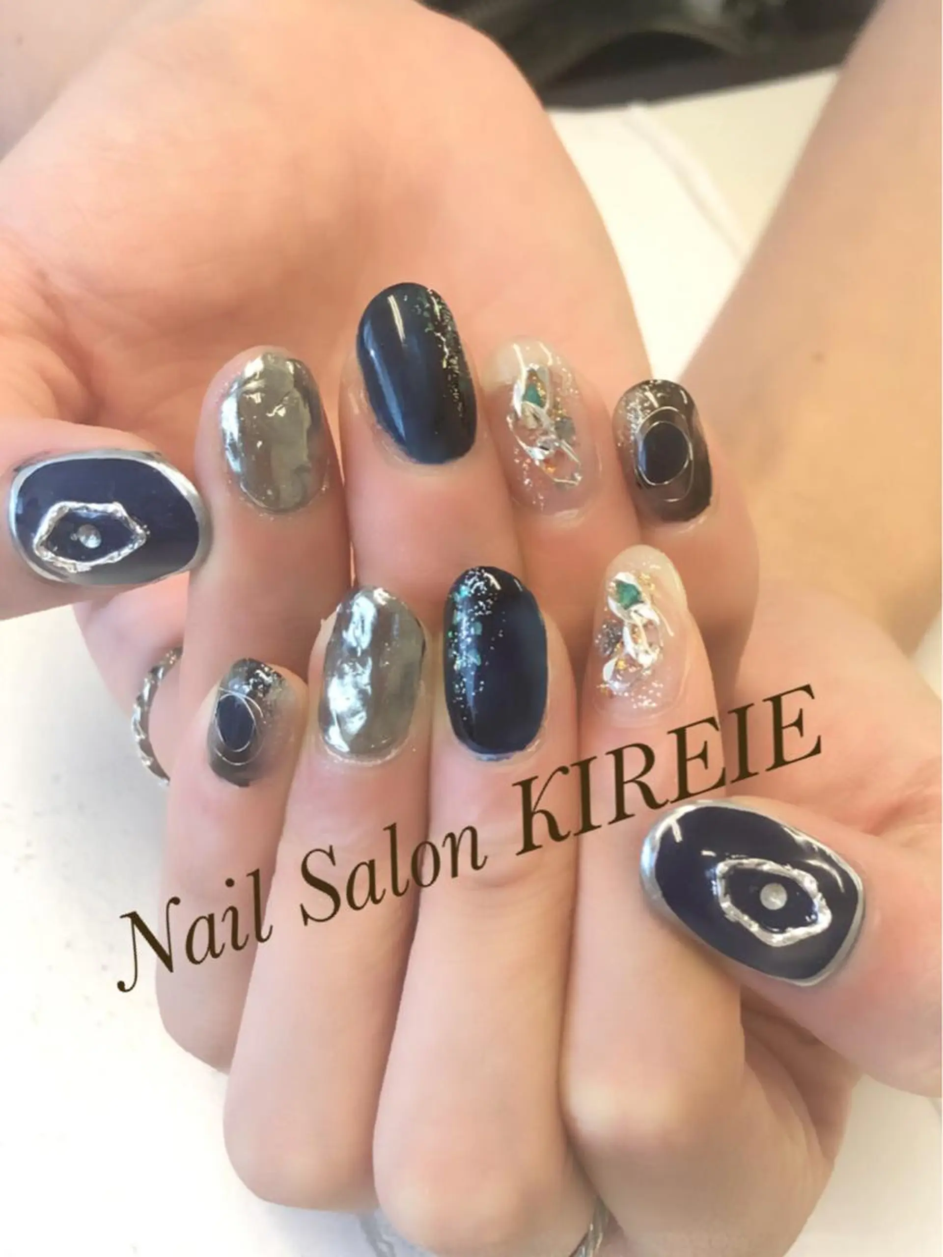 カラー ネイル スカルプネイル KIREIE NAILSのネイルデザイン