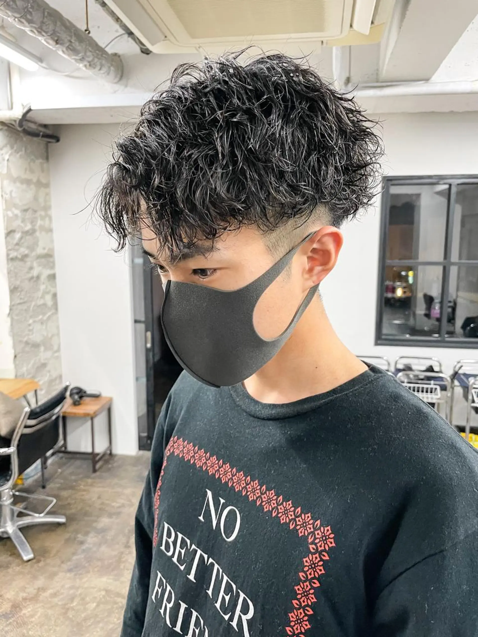 ショート パーマ メンズ カット パーマ メンズパーマ メンズ特化ryoのヘアスタイル