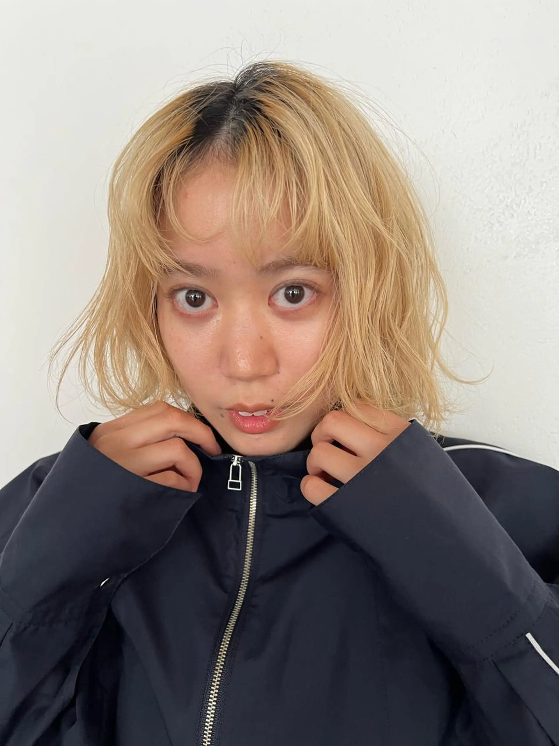 ショート カラー パーマ ヘアアレンジ メンズ キッズ ネイル マツエク・マツパ アイブロウ ウルフレイヤーカット /チヒロのヘアスタイル