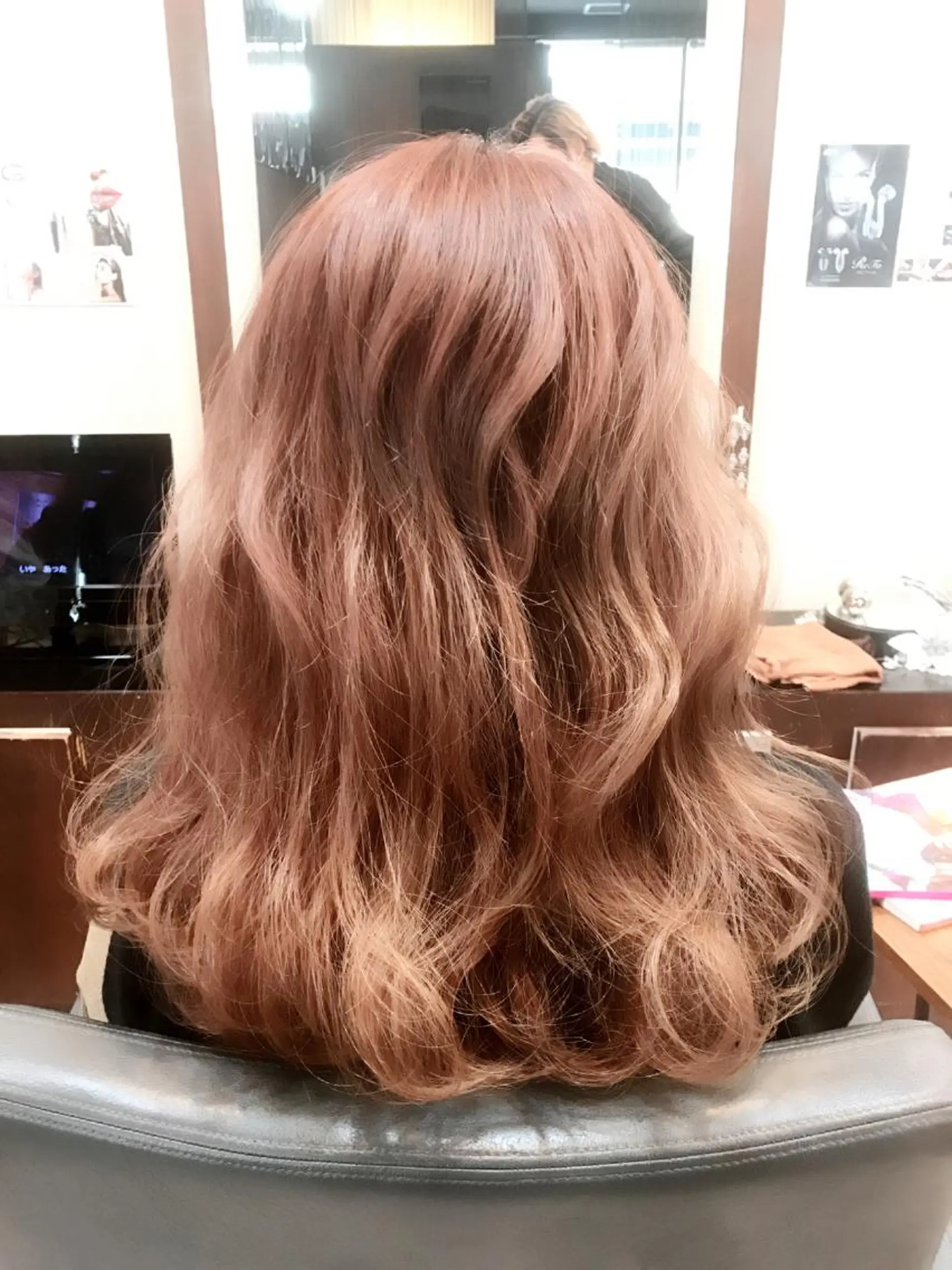 セミロング ピンクブラウン 透明感韓国ヘア♡ みつきのヘアスタイル