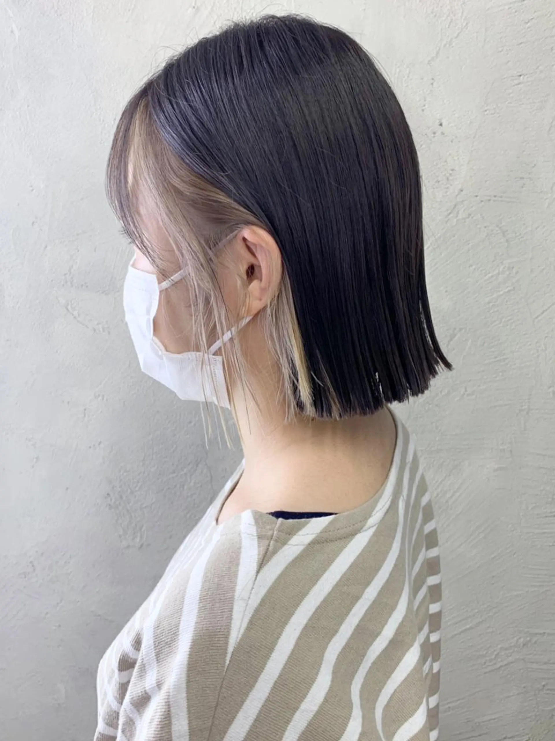 ミディアム カラー パーマ ヘアアレンジ ボブ ITbyALBUM 八王子店のヘアスタイル