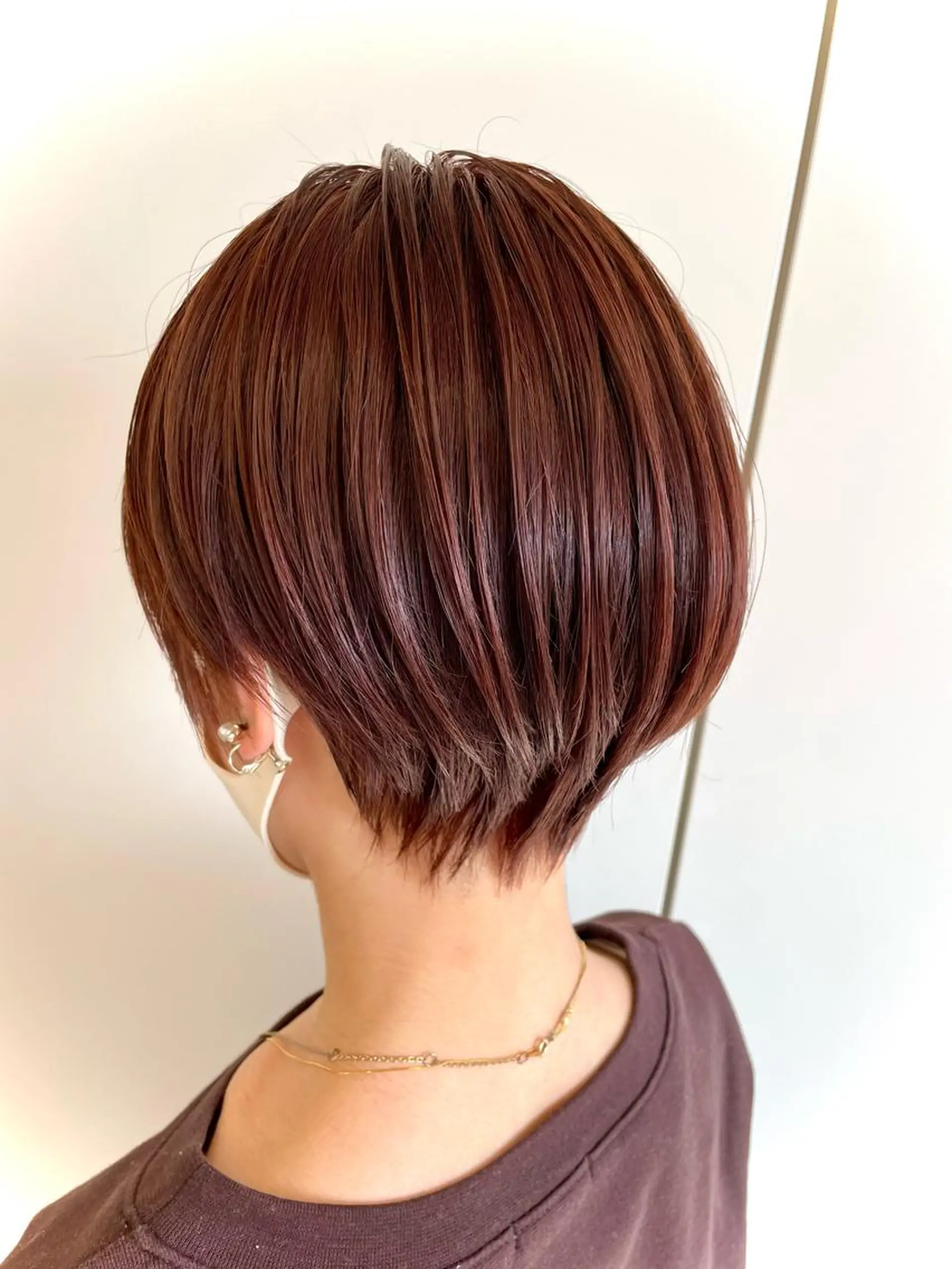 ショート カラー アッシュ ベージュカラー ブラウンカラー ピンクカラー ピンクブラウン カット ヘアカラー トリートメント studio the soel /TAKAのヘアスタイル