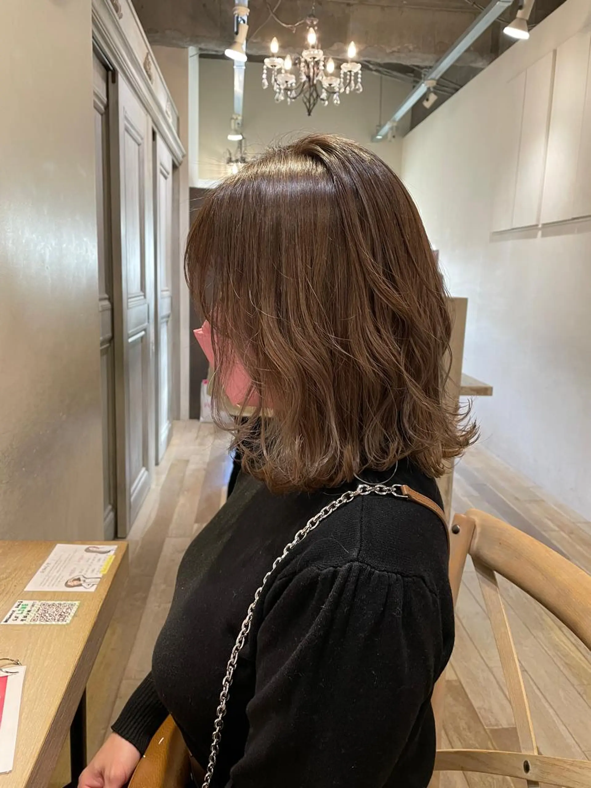 ミディアム レイヤーカット 玉邑 美菜のヘアスタイル