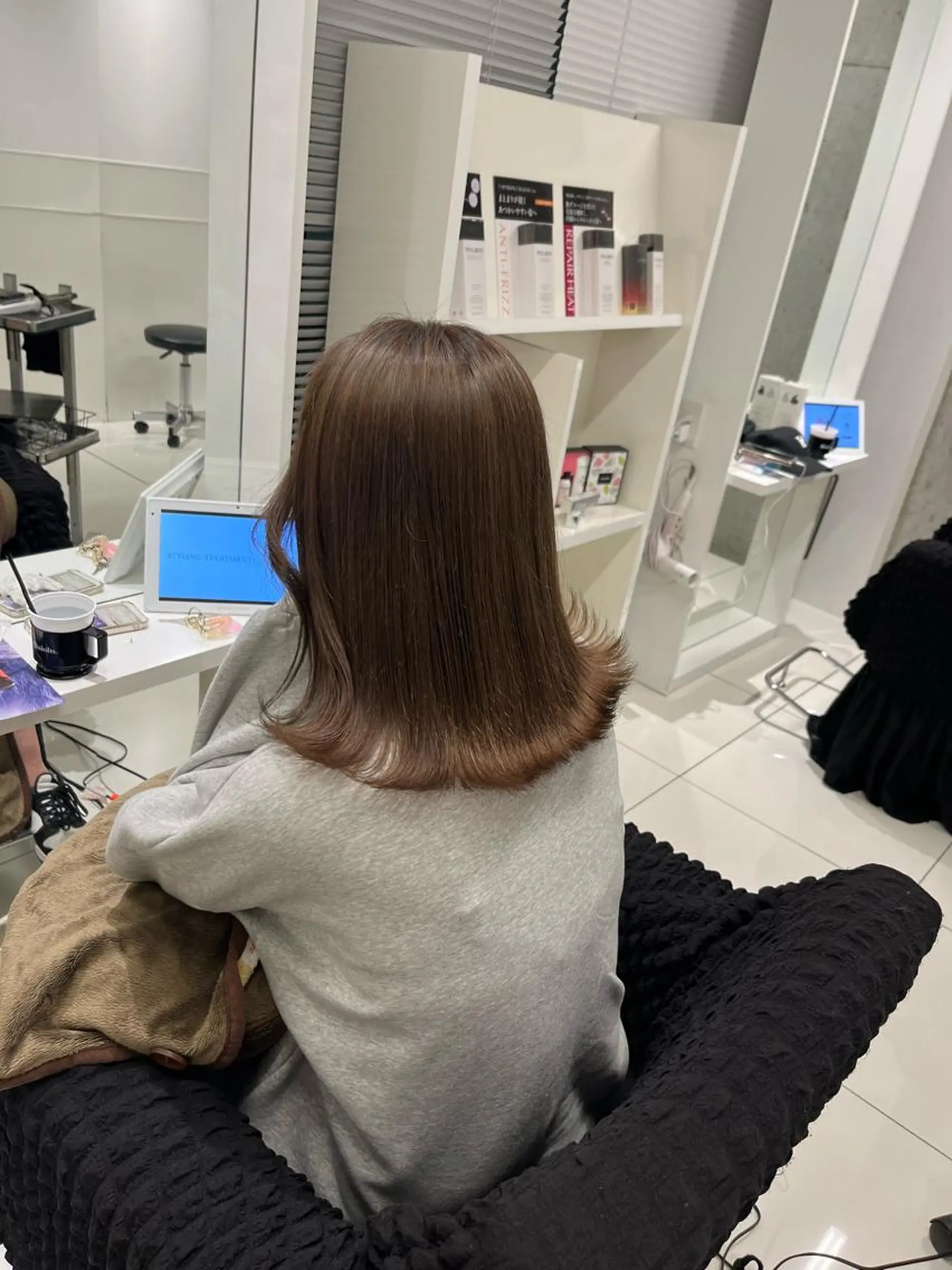 ミディアム りおな/髪質改善/ カラー /平尾のヘアスタイル