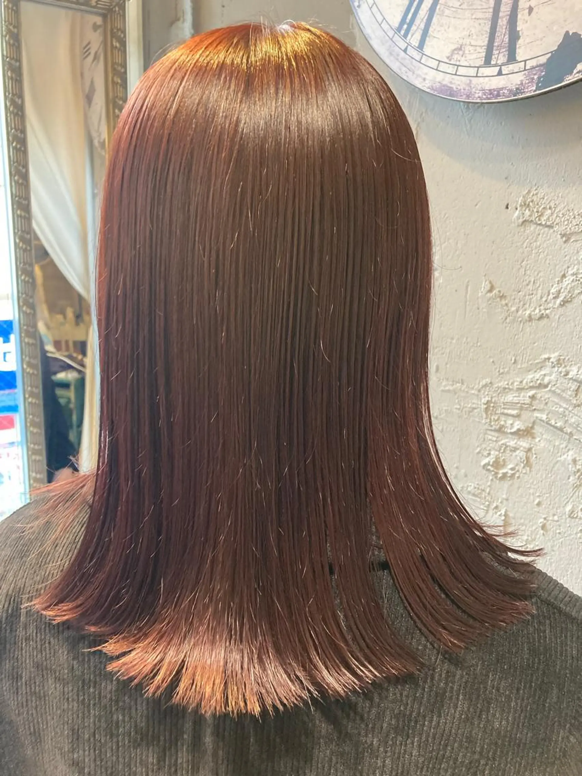 ミディアム カラー 透明感カラー ピンクカラー 小笠原 悠斗のヘアスタイル