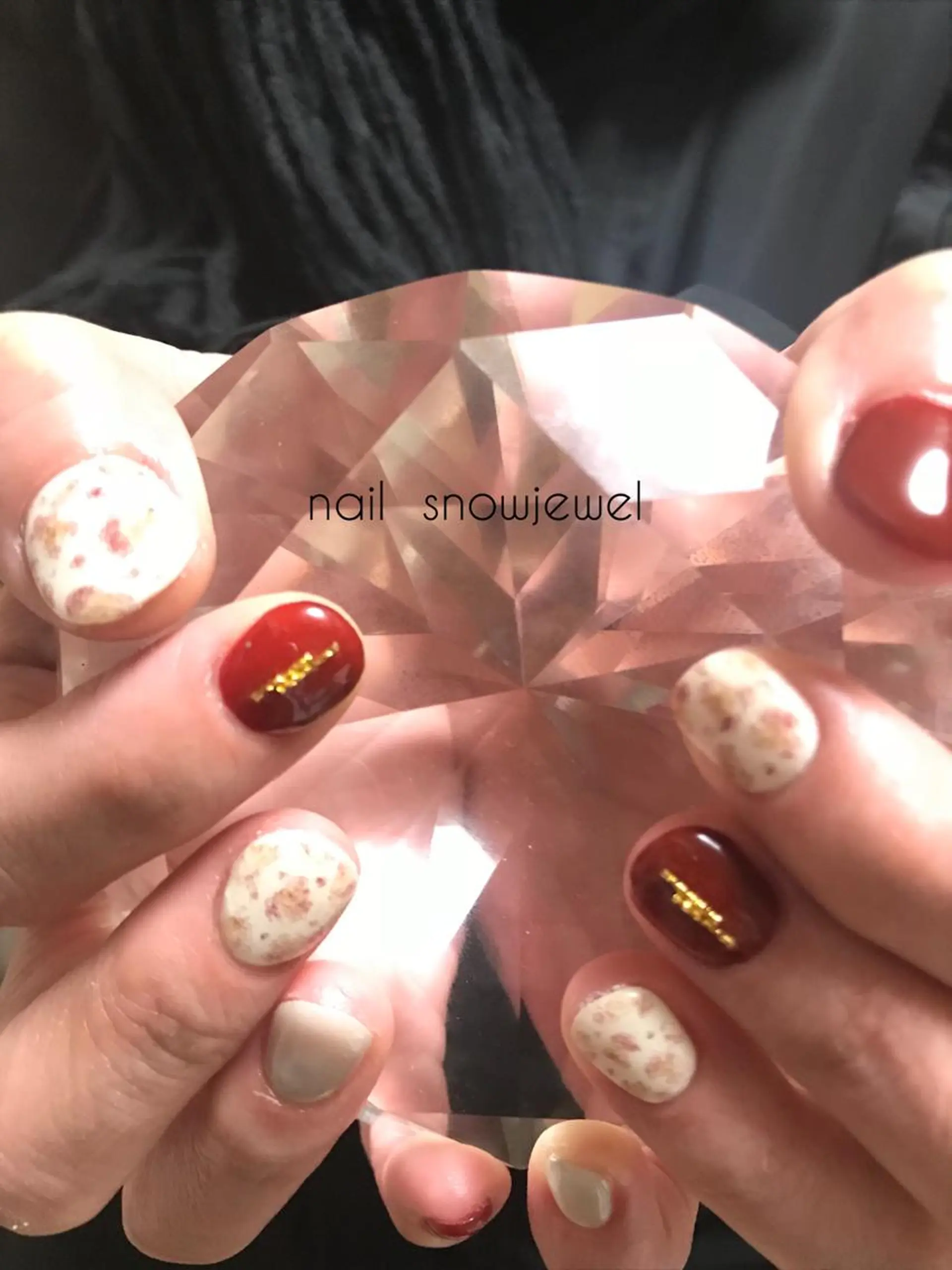 ネイル アニマル柄 nail snowjewelのネイルデザイン