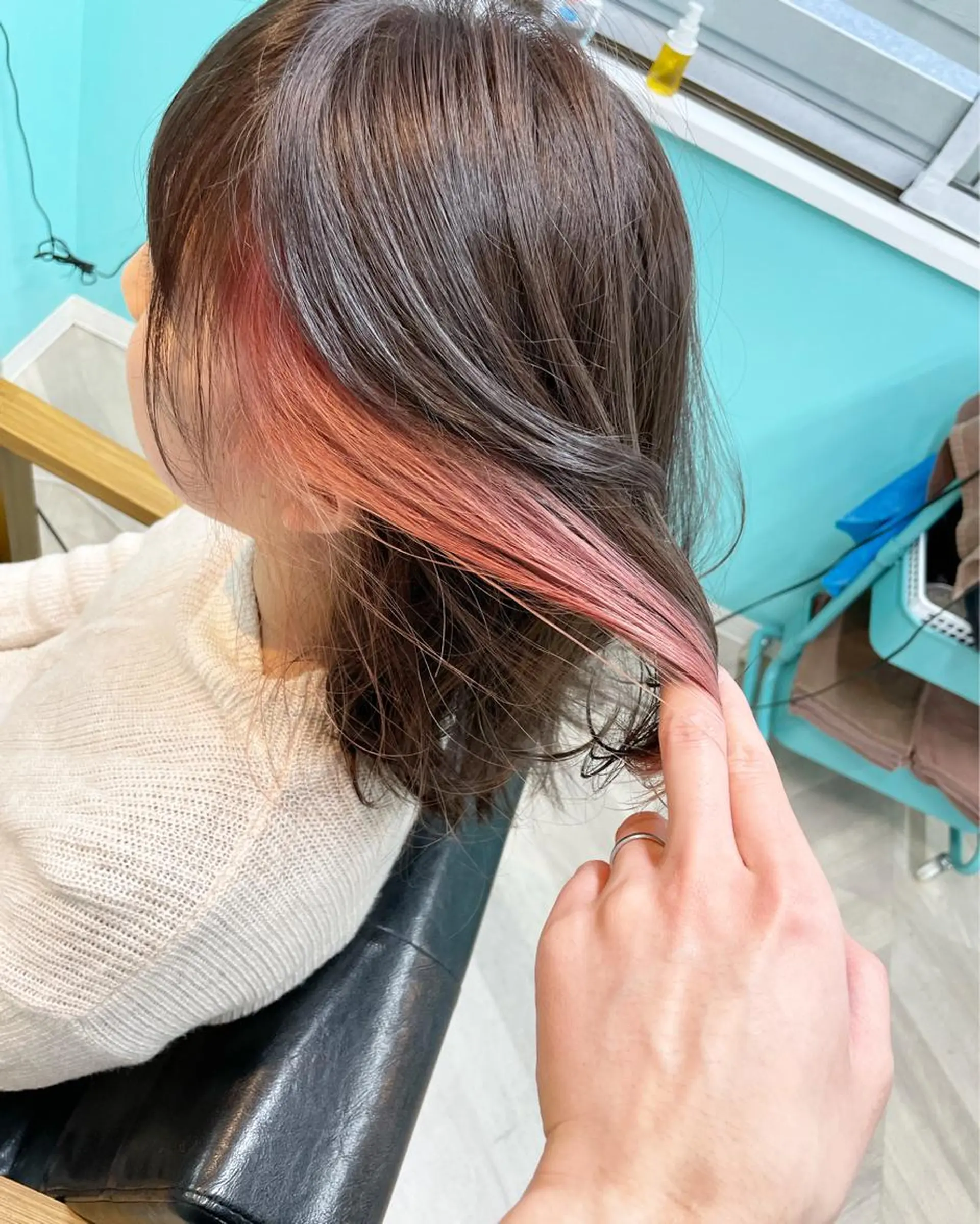 ミディアム 柳井 健太のヘアスタイル