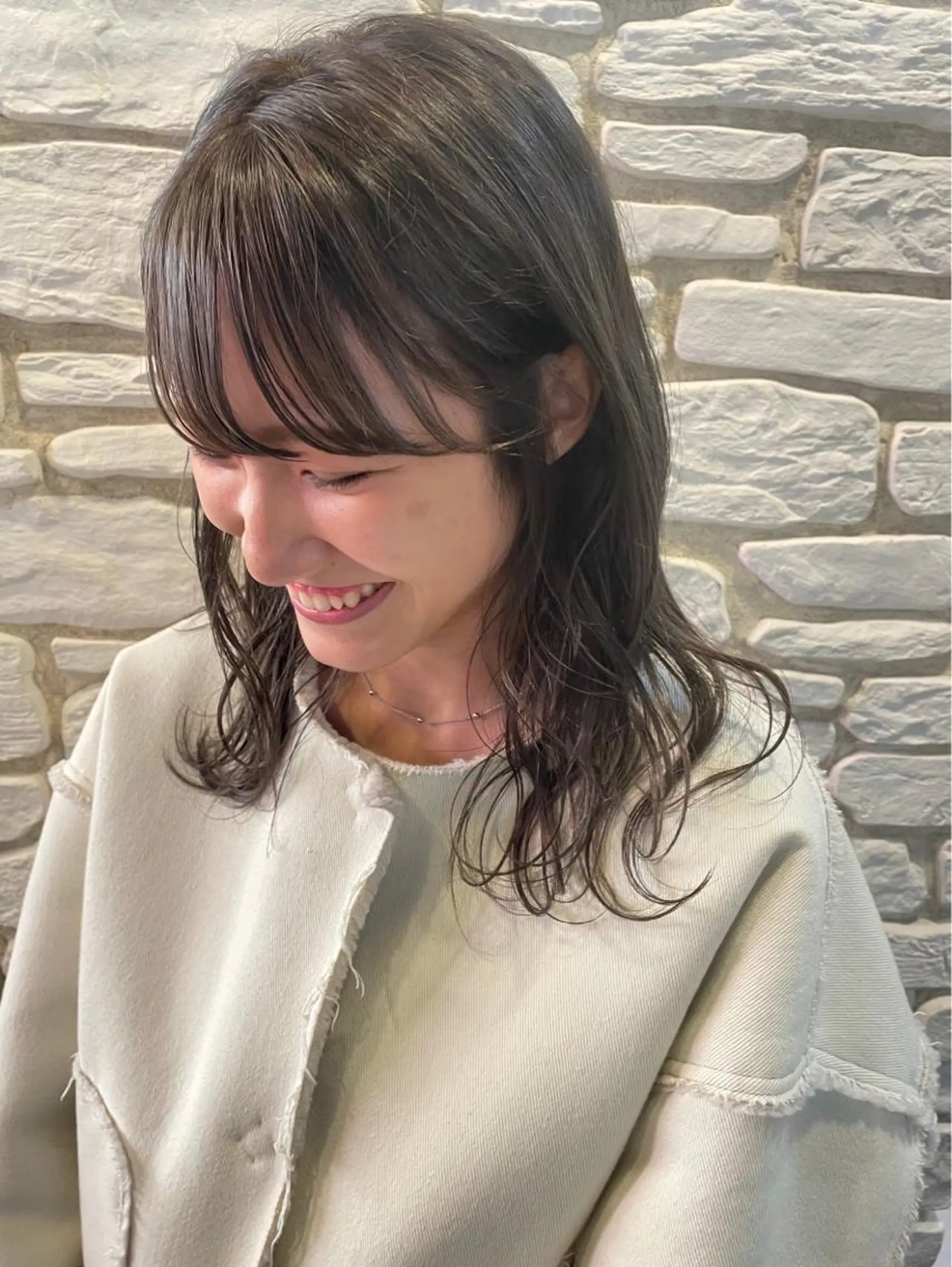 セミロング カラー ヘアアレンジ 溝口 ひなこのマツエク・マツパデザイン