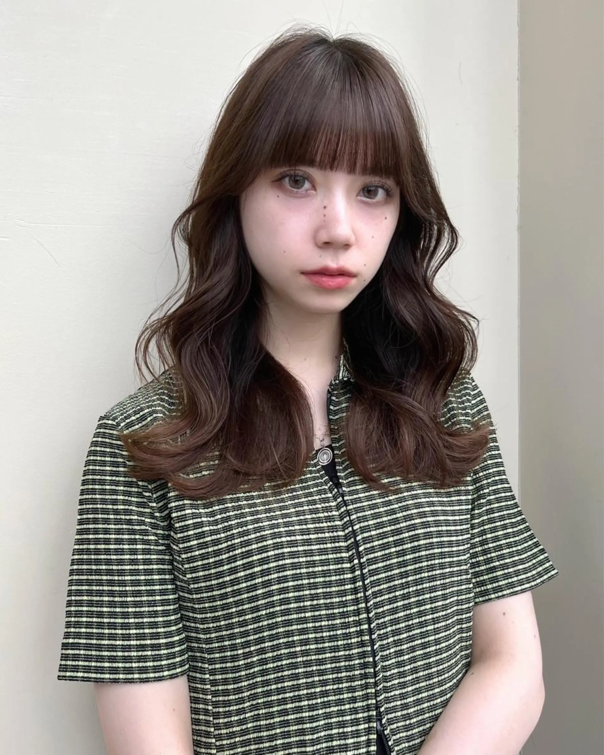 セミロング カラー くびれヘア レイヤー/顔周り /透明感🩶高橋大のヘアスタイル