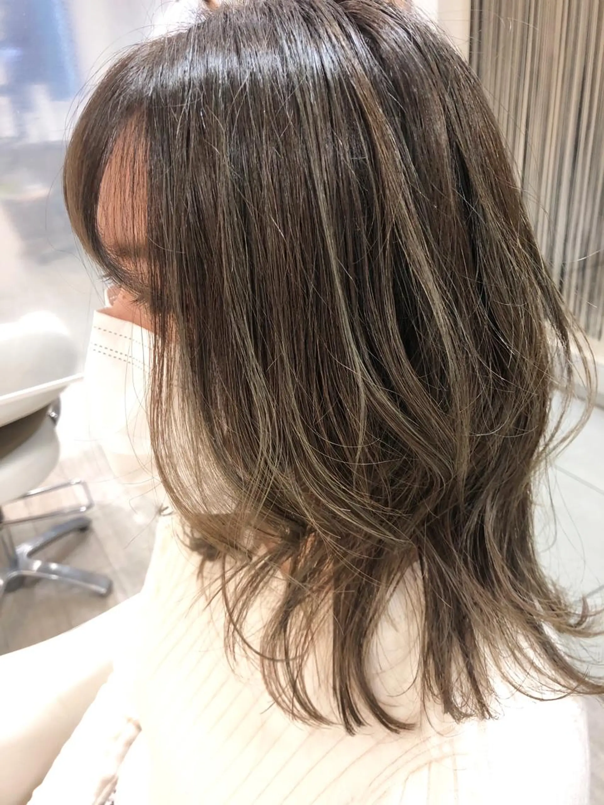 ミディアム ハイライト ブリーチ/髪質改善 NYNY大久保のヘアスタイル