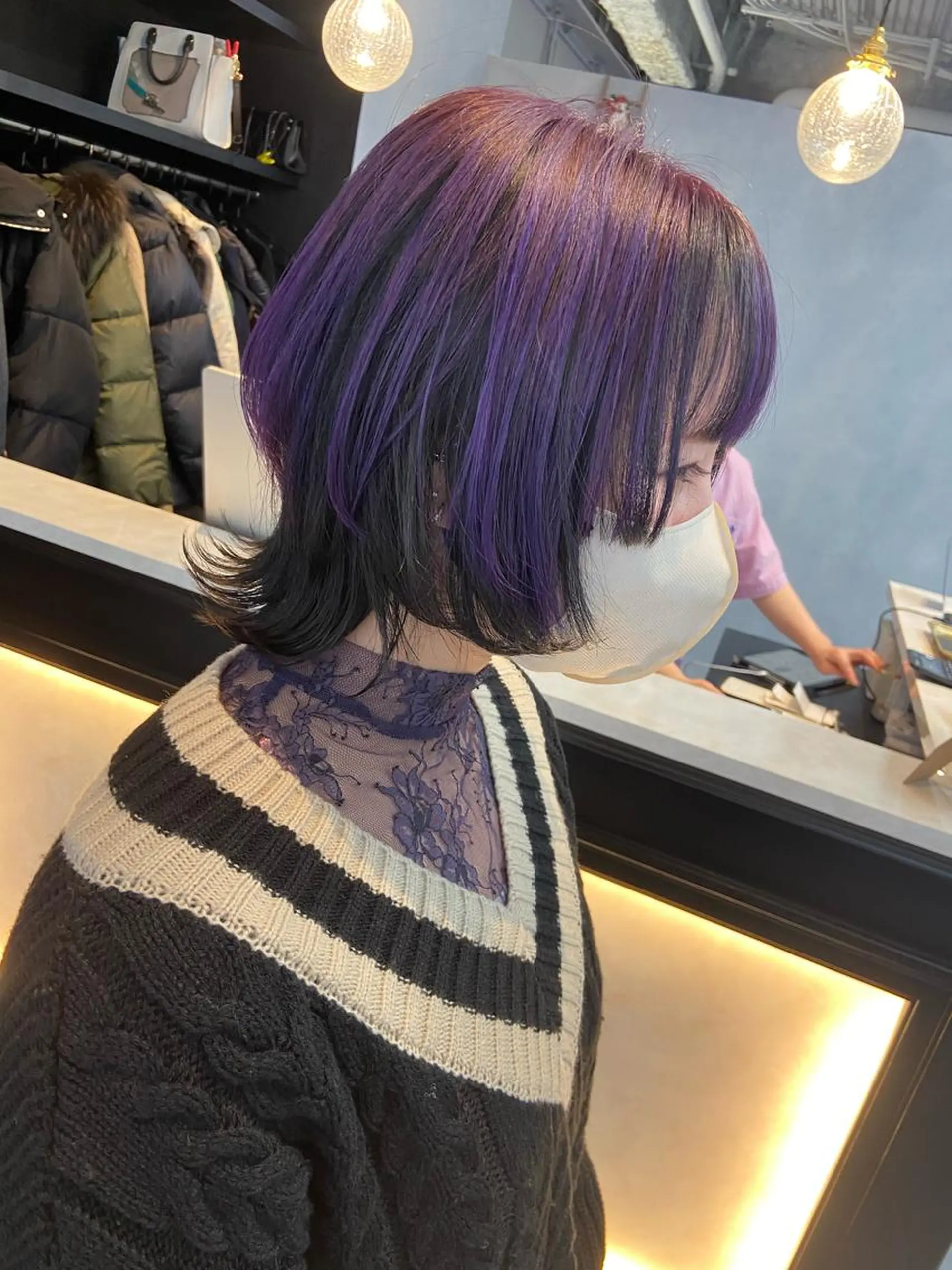 ミディアム カラー ウルフカット レイヤー💧艶髪 💧Syotaのヘアスタイル