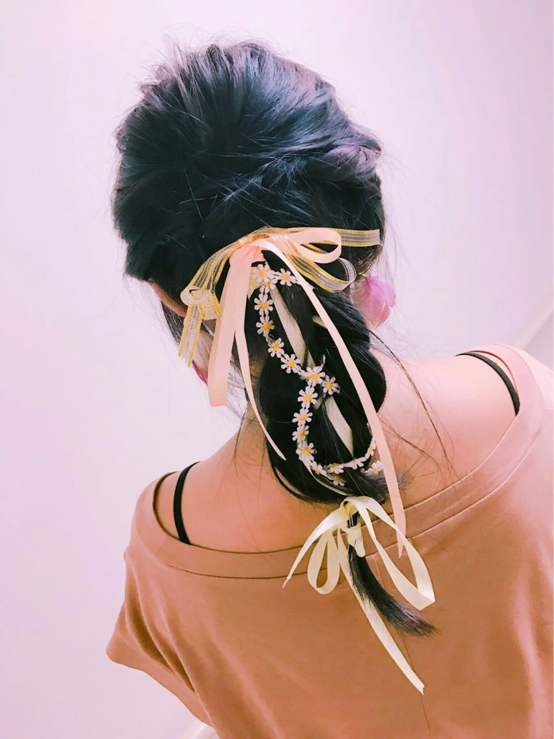 セミロング インナーカラー /ヘアメ じゅんのヘアスタイル