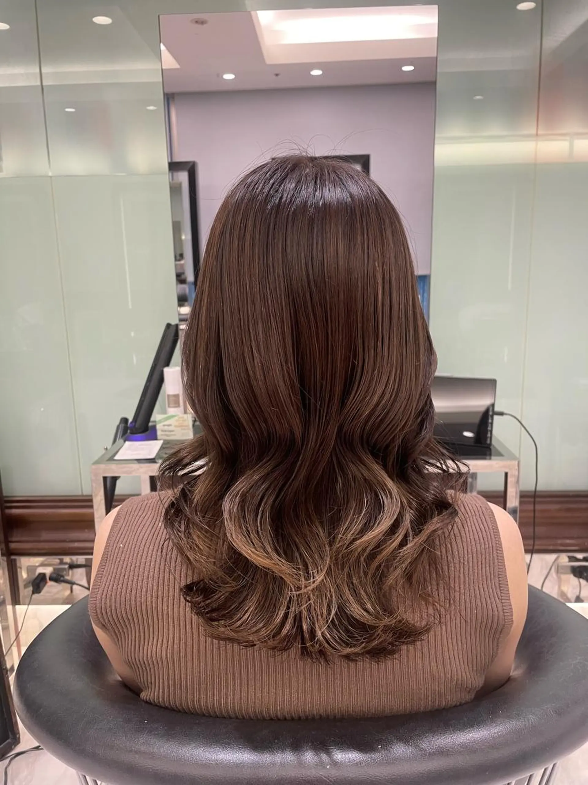 セミロング ヘアセット 韓国風パーマ/ヘア セット/店長みづきのヘアスタイル