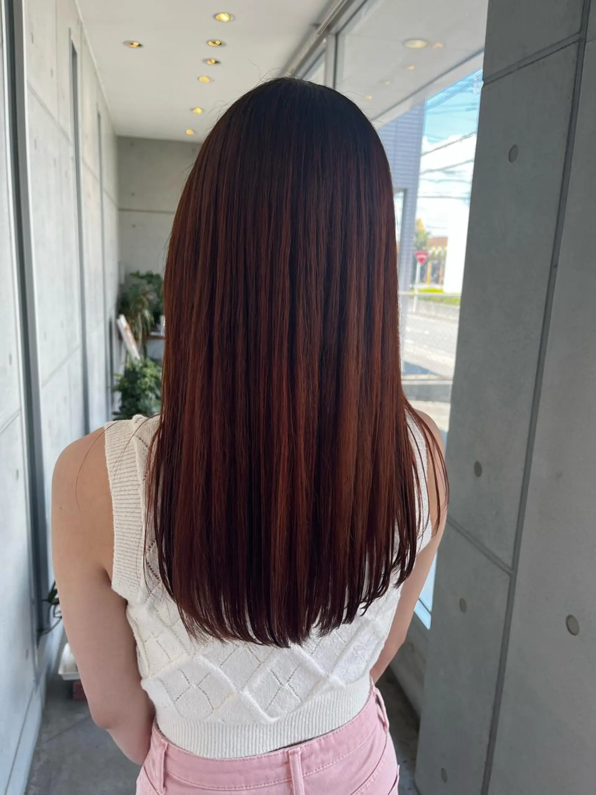 ミディアム おせ ちさとのヘアスタイル