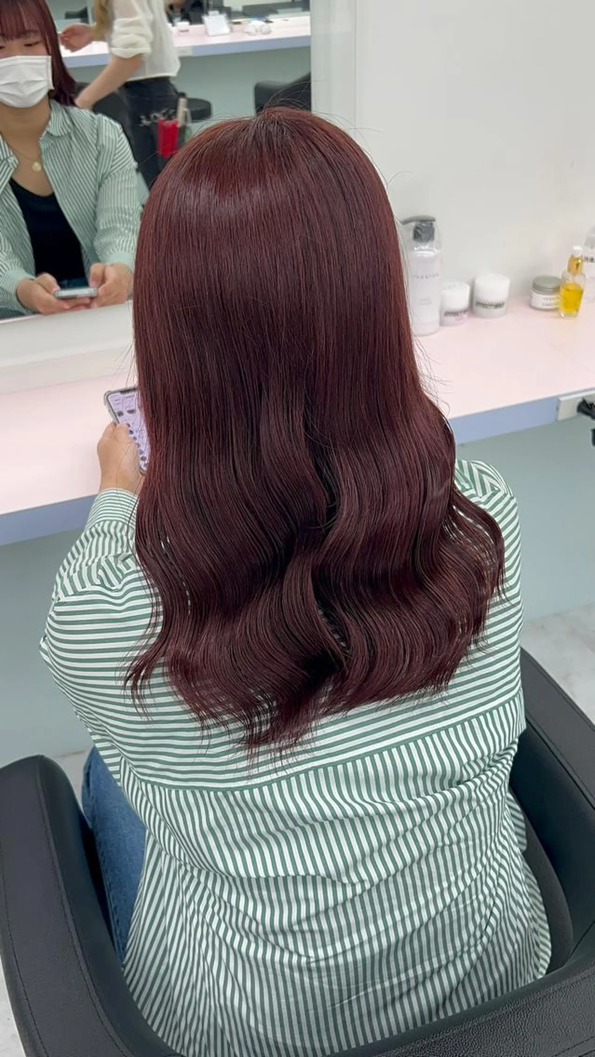 セミロング カラー ヘアアレンジ ブリーチ ダブルカラー ブリーチなしカラー ヘアカラー ブリーチなしの達人 🌈KAITOのヘアスタイル