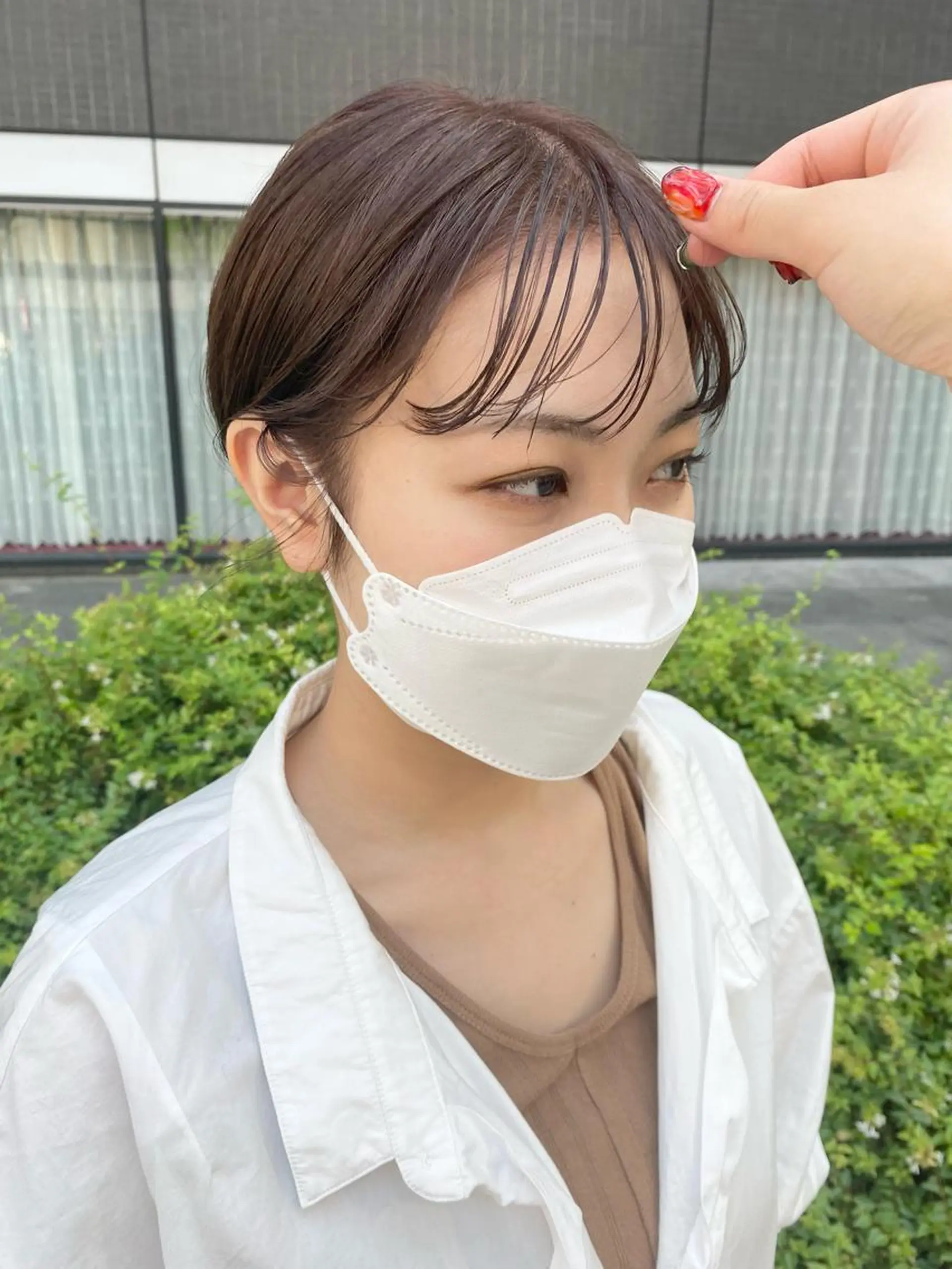 セミロング デザインカラー/ボブ ブリーチカラー/ユリのヘアスタイル