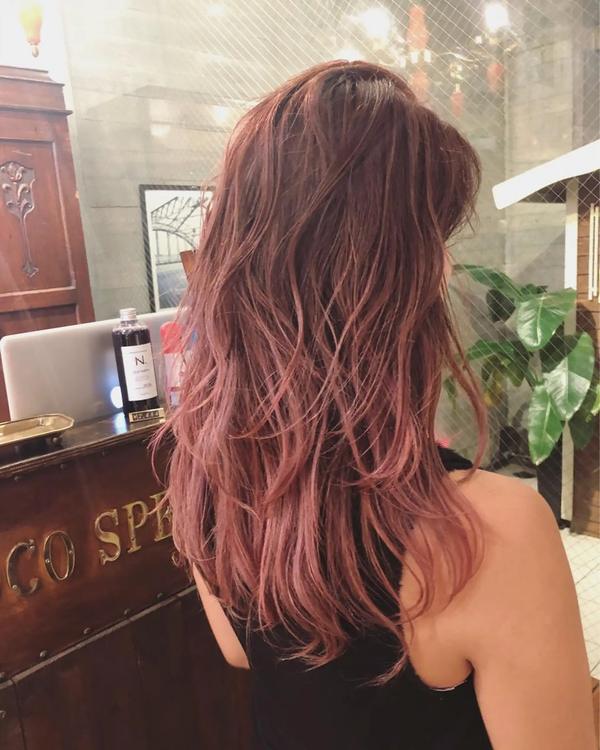 ロング 白髪ぼかし×デザイン 🕊️🫧ホウジョウのヘアスタイル