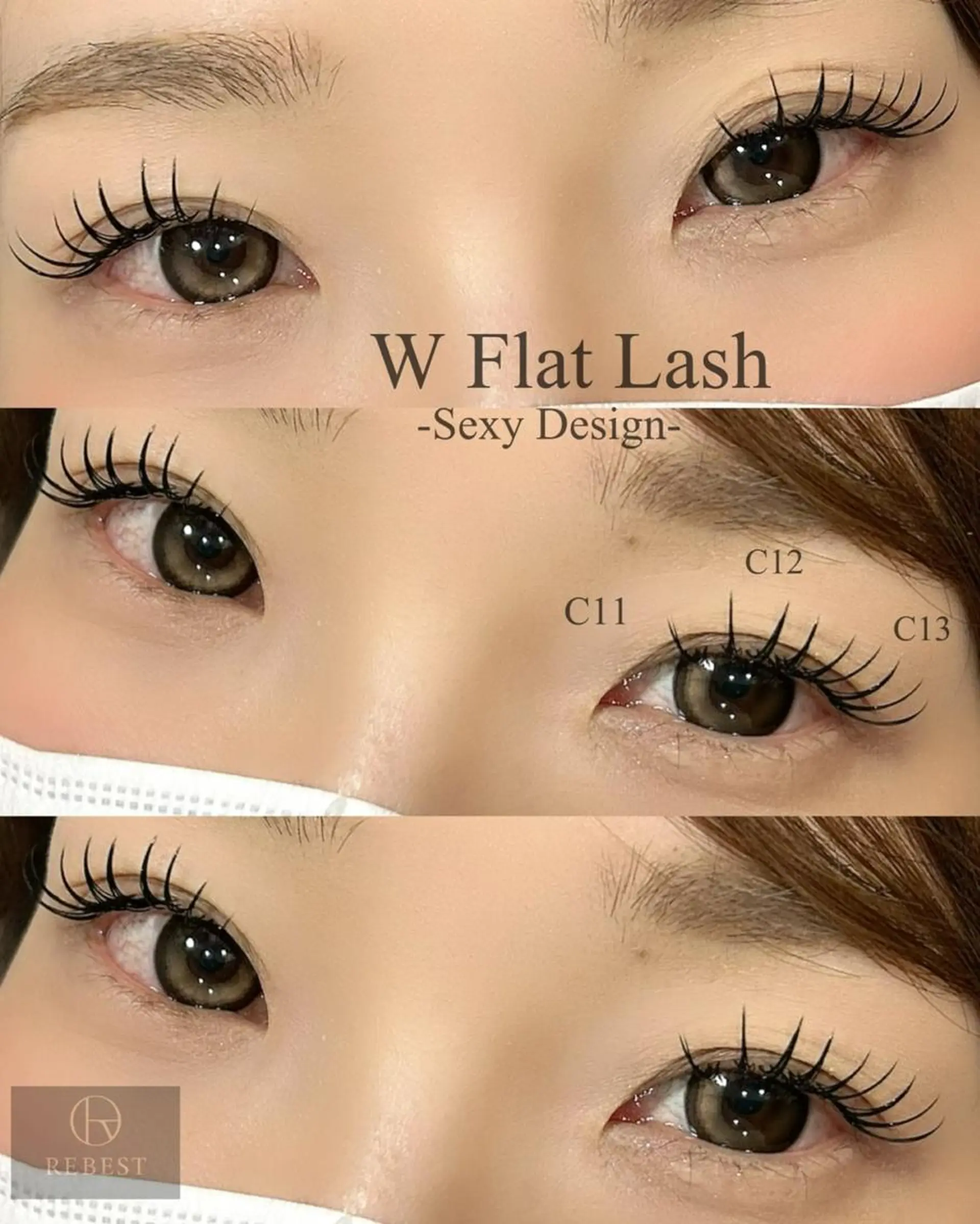 マツエク・マツパ マツエク ＲＥＢＥＳＴ ｅｙｅｌａｓｈのマツエク・マツパデザイン