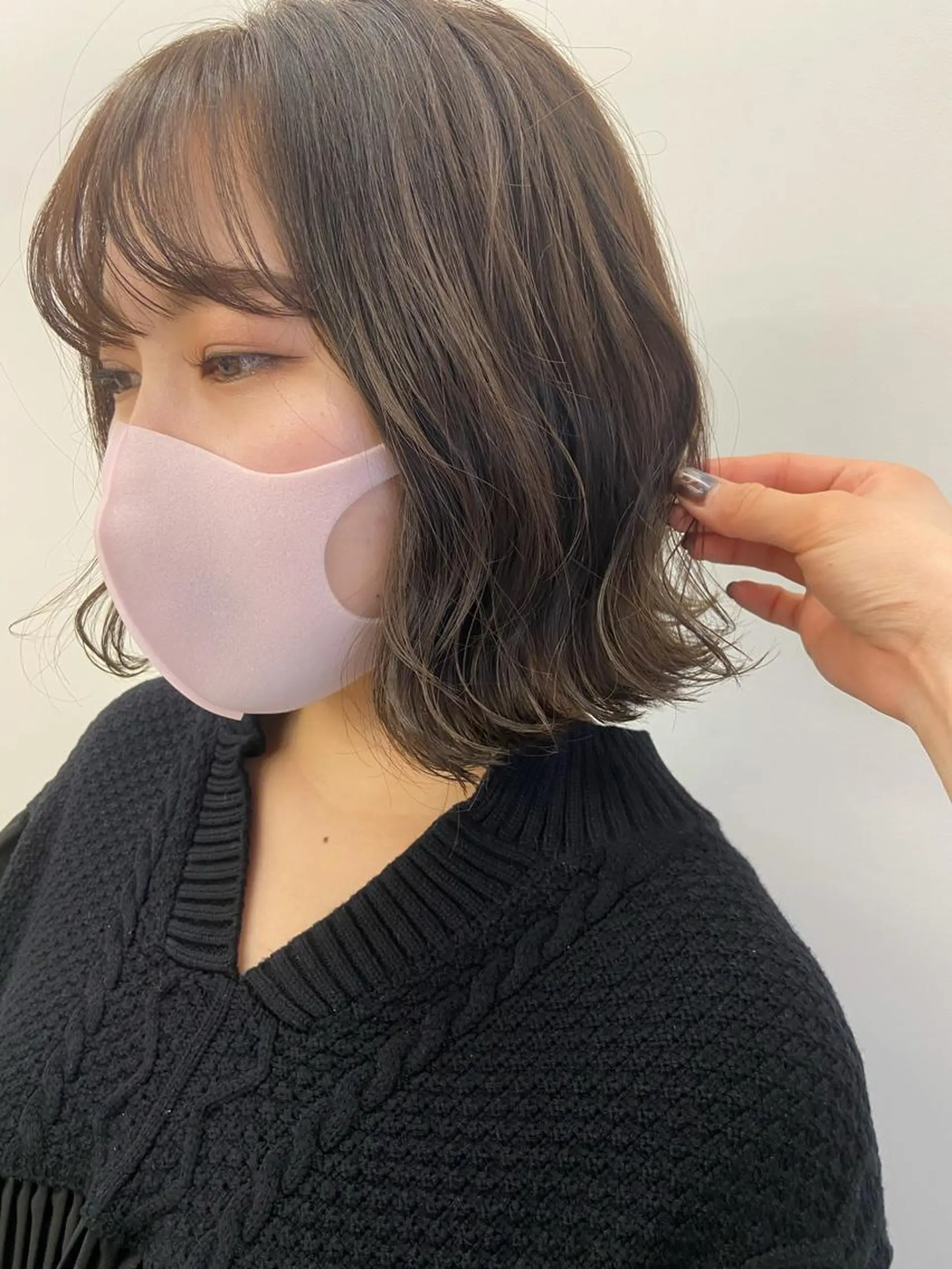 ミディアム カラー ヘアアレンジ Aimée haruhaのマツエク・マツパデザイン