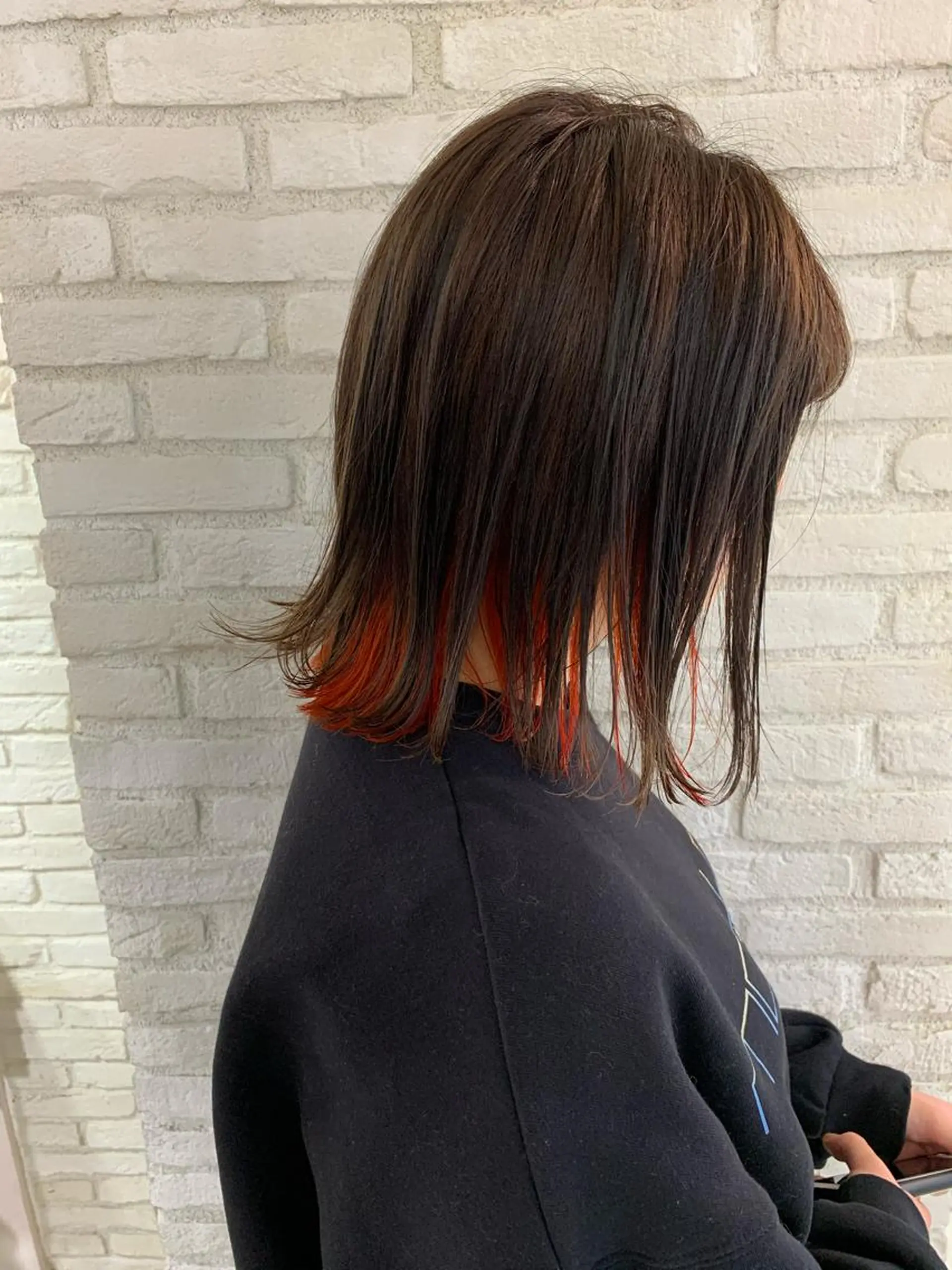 ミディアム カラー パーマ キッズ マツエク・マツパ レイヤー＆カラー 人気美容師倉崎涼のヘアスタイル