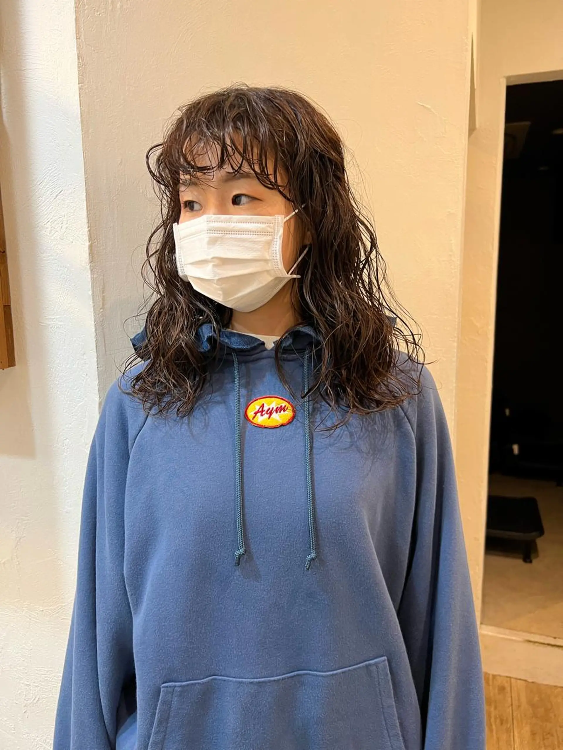 セミロング パーマ ショート& パーマ　坂本のヘアスタイル