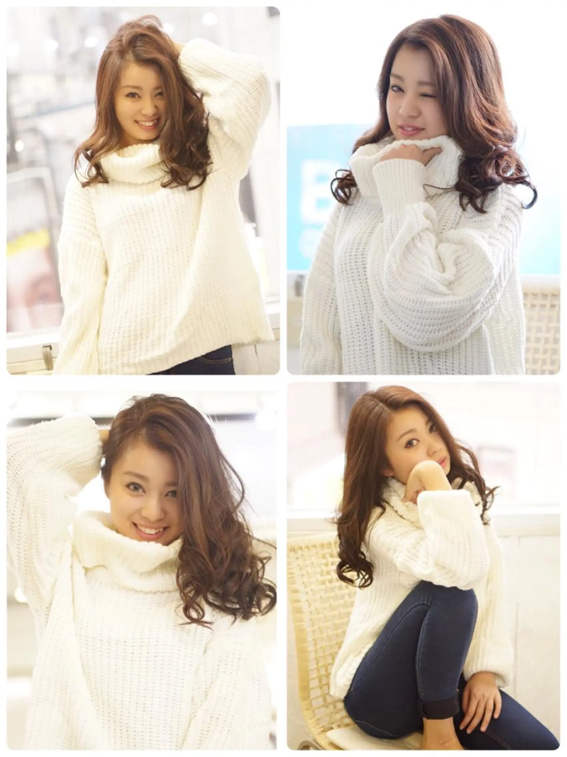 ミディアム セミロング ロング カラー 枝毛カット&髪質改善 満足NO.1岡しゃんのヘアスタイル