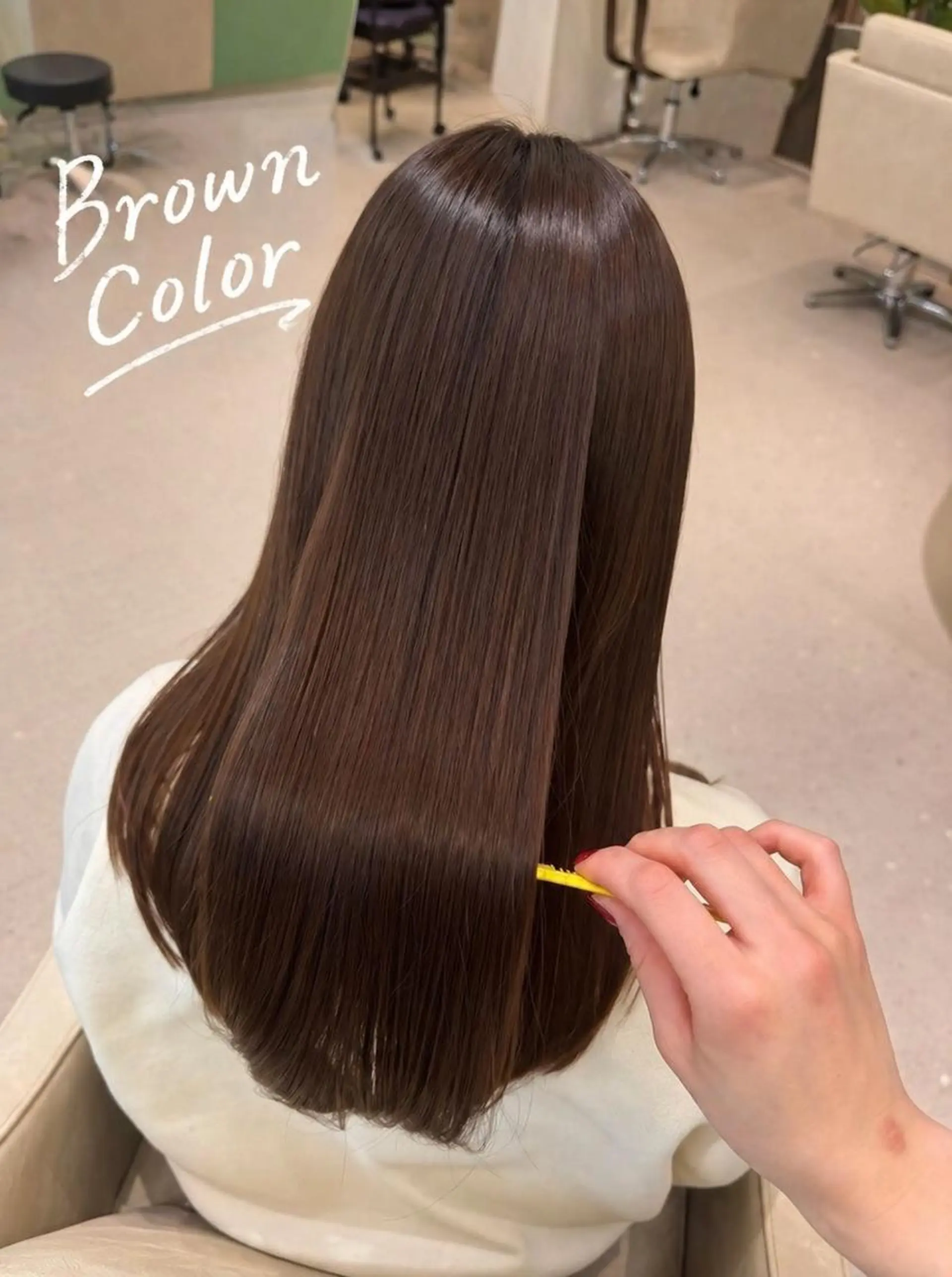 セミロング カラー 髪質改善/透明感カラ ー/Ayana 🍒のヘアスタイル