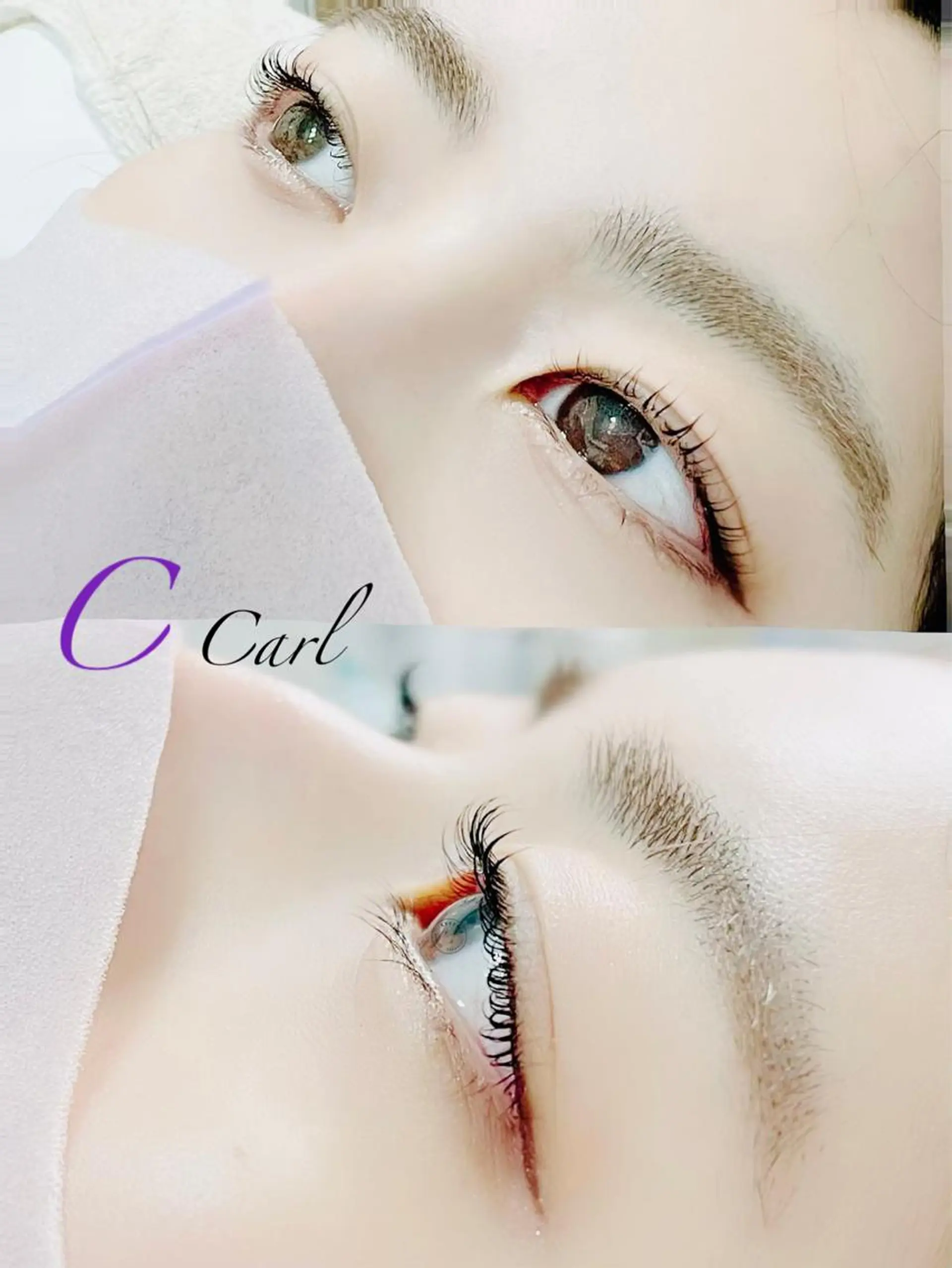 マツエク・マツパ ケラチンラッシュリフト バインドロック Cカール キュート フラットラッシュ eyelash presh yukaのマツエク・マツパデザイン