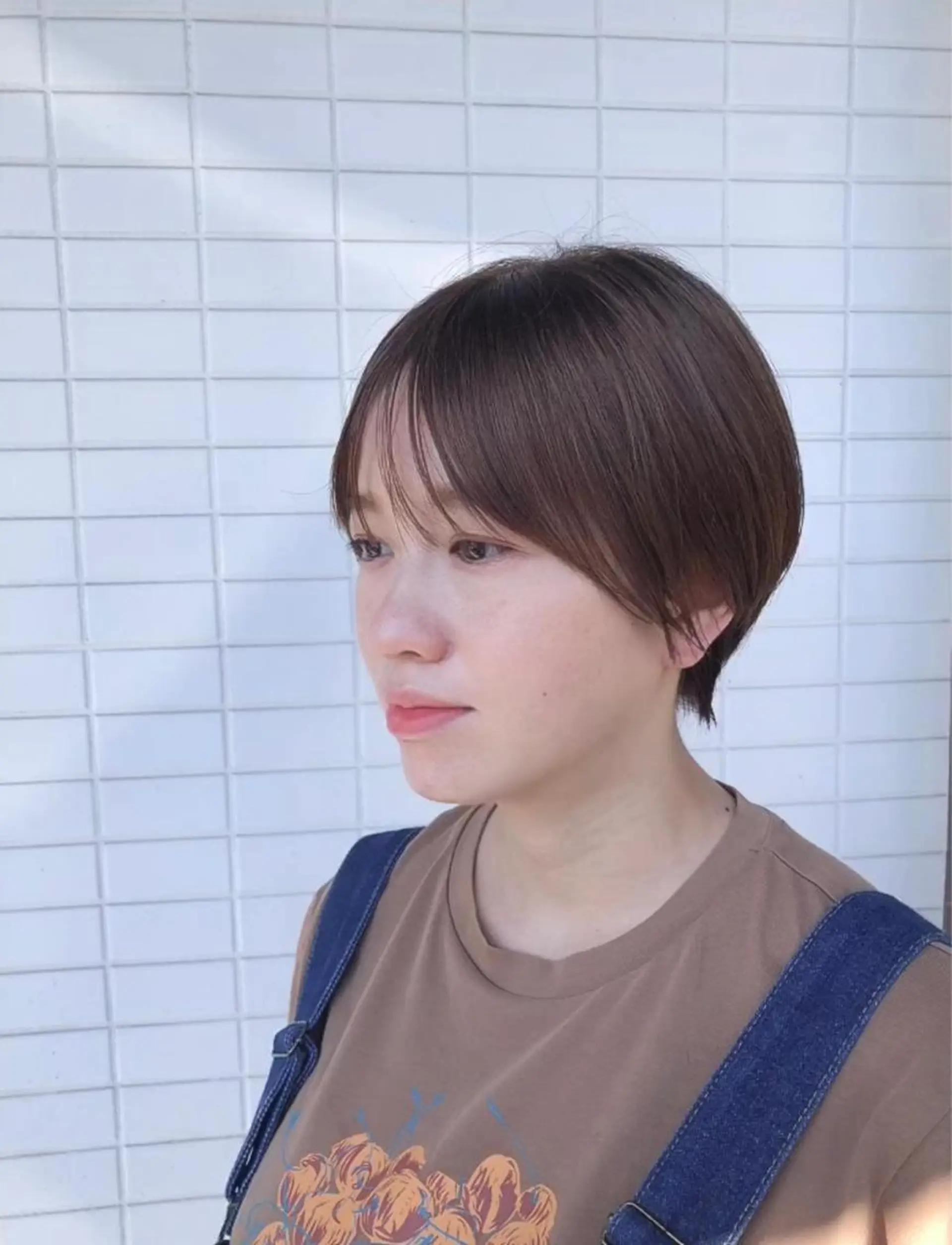 ショート カット ヘアカラー トリートメント 菊池 幹のヘアスタイル