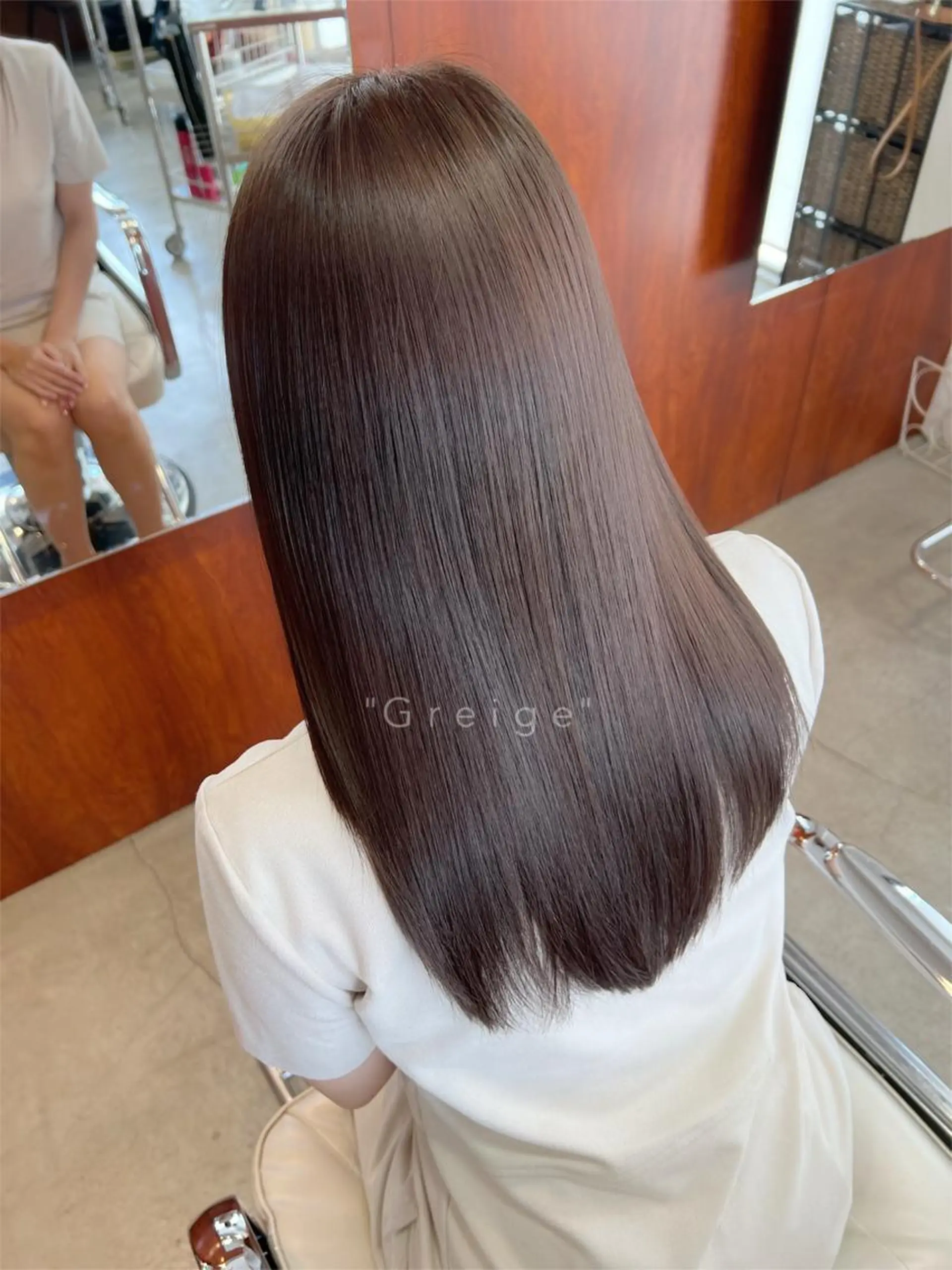 ロング カラー グレージュ カット ヘアカラー トリートメント レイヤーカット/ 髪質改善✨山中優のヘアスタイル