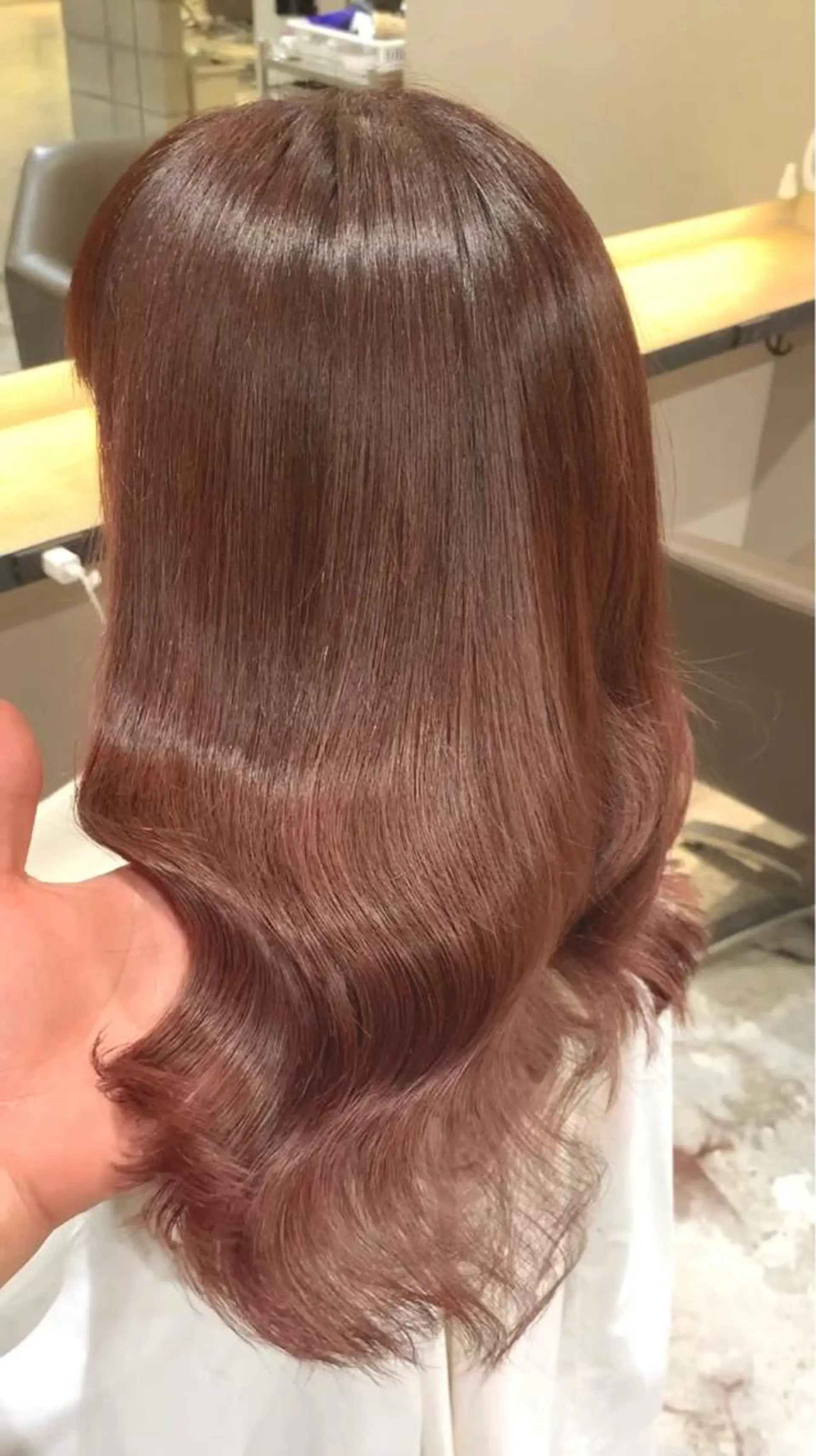 セミロング 全国No.1歴あり HINATA🥇のヘアスタイル