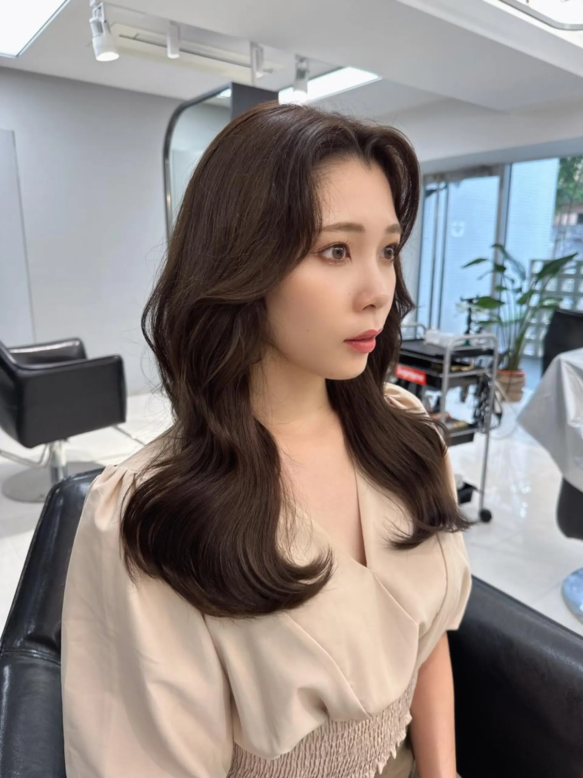 ミディアム カラー 韓国ヘア 店長NEGIのヘアスタイル