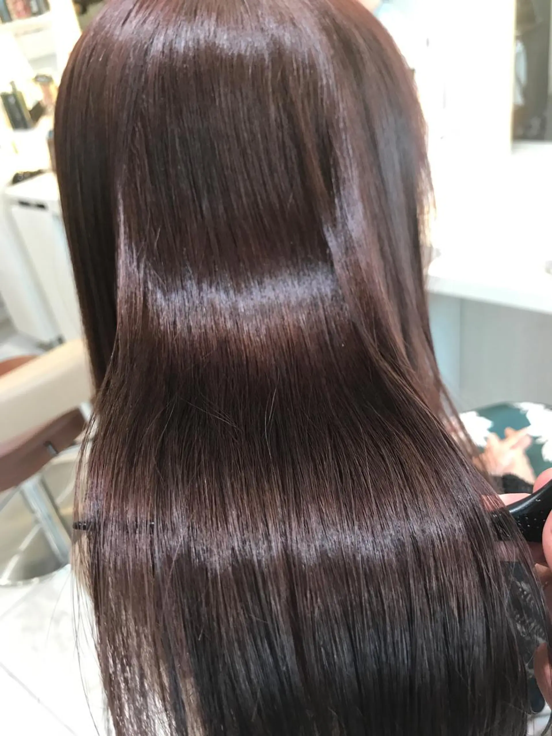 セミロング カラー ブリーチ 透明感カラー ブリーチなしカラー ピンクカラー Ash 戸田公園店のヘアスタイル