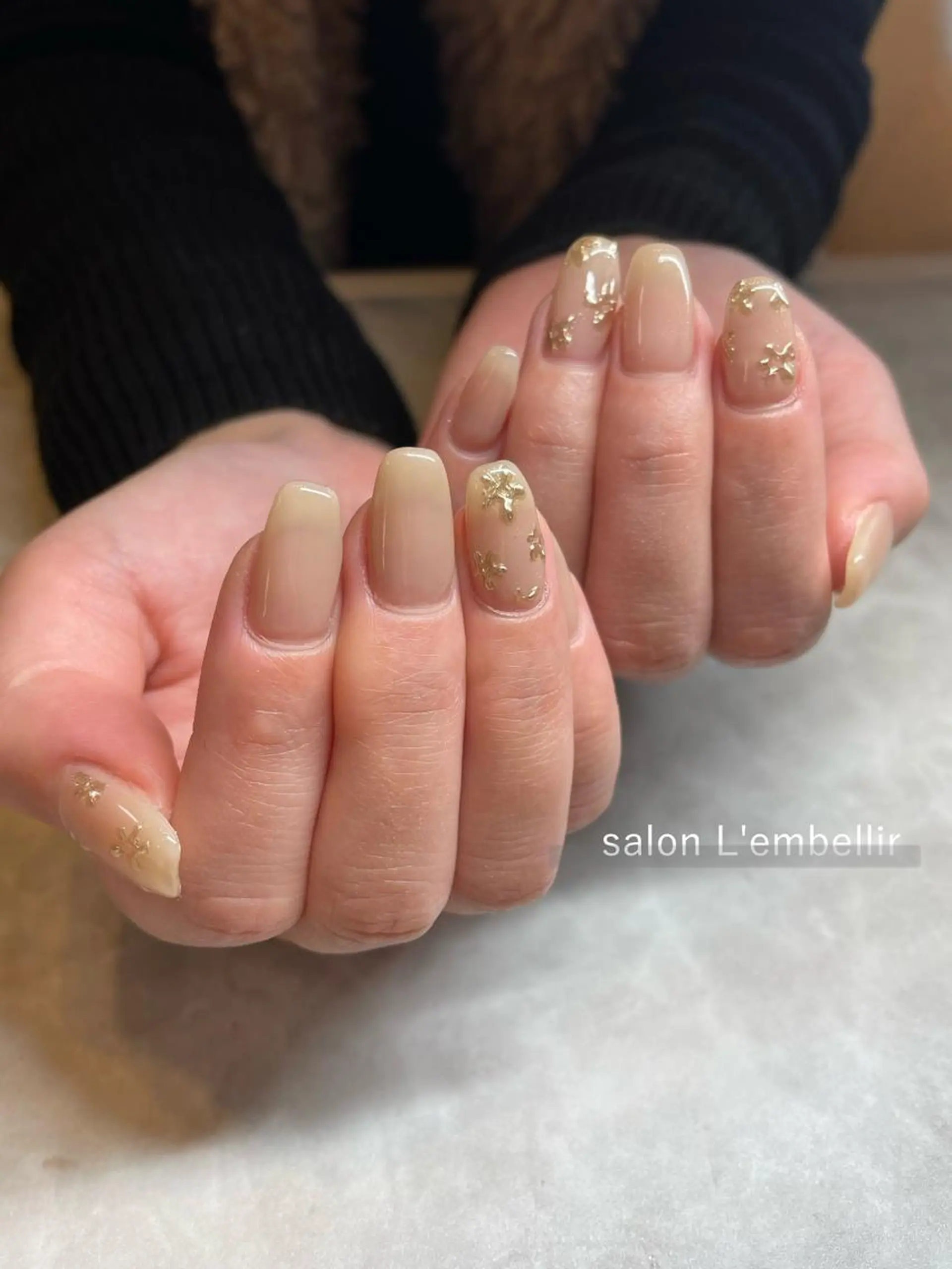 ネイル アートネイル ミラーネイル ワンカラーネイル salon L'embellirのネイルデザイン