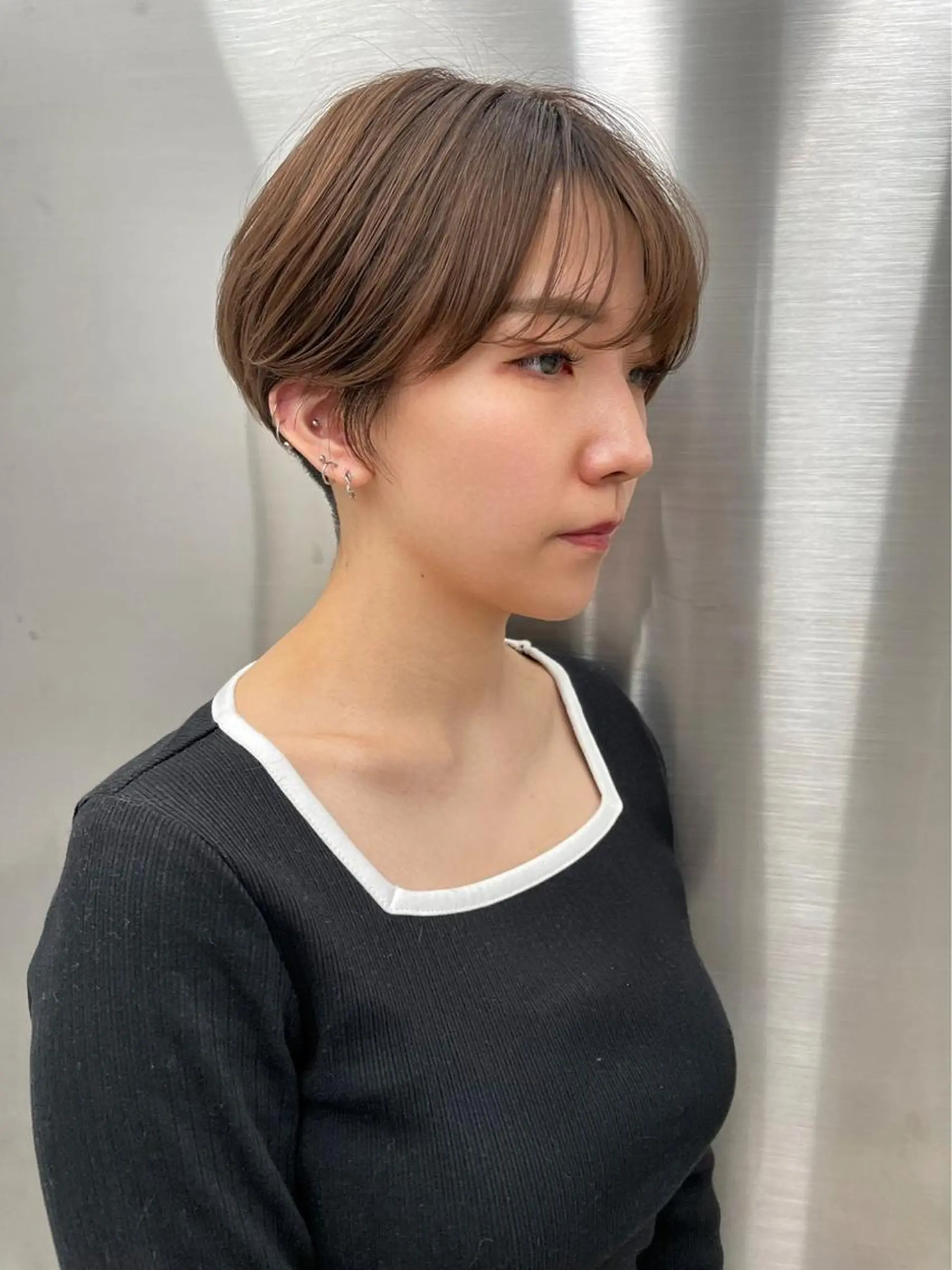 ショート カラー レイヤーカット/ 髪質改善/羽柴りくのヘアスタイル