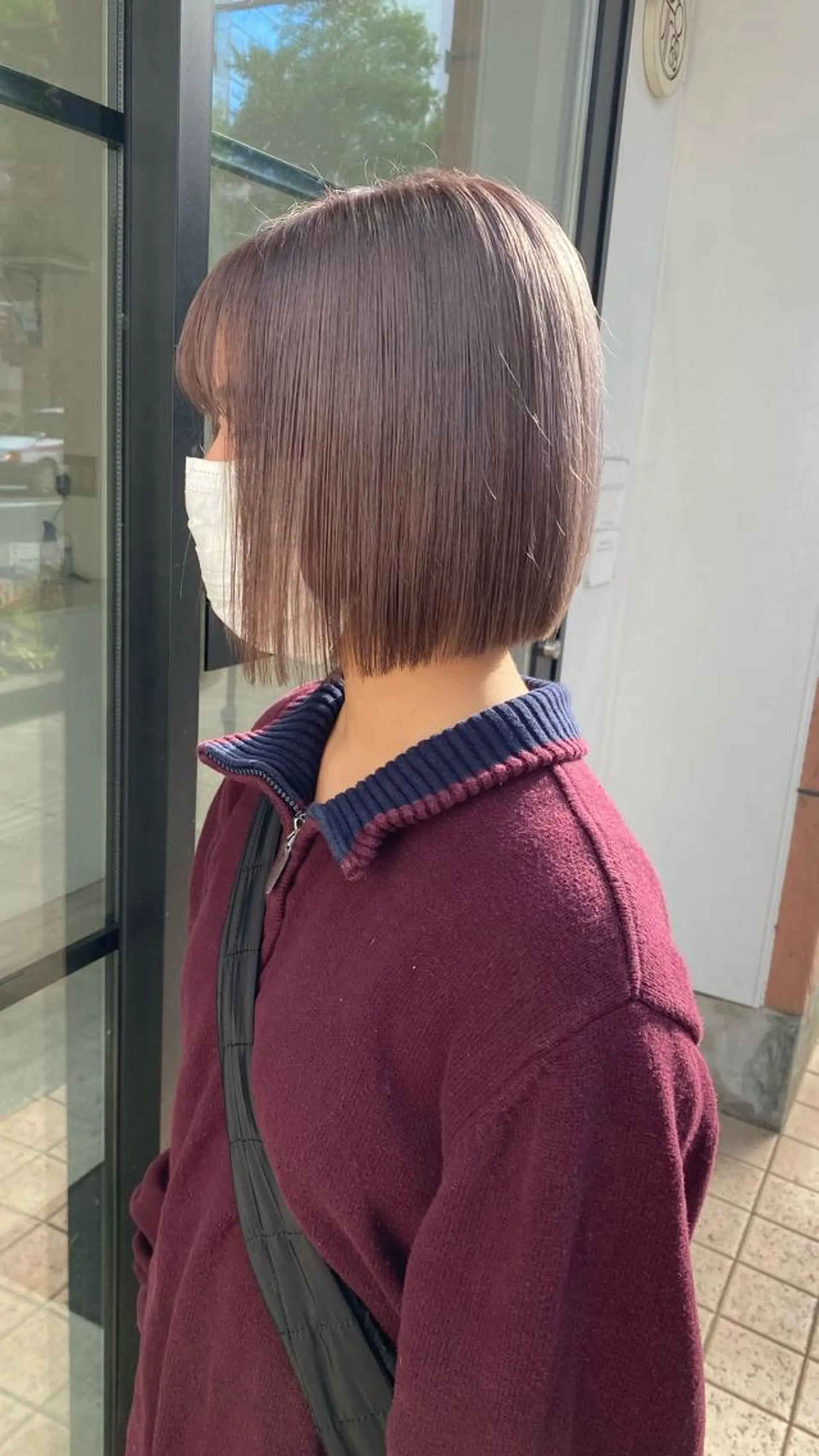 ショート カット ヘアカラー 縮毛矯正 RURI韓国ボブ 🇰🇷タッセルボブのヘアスタイル