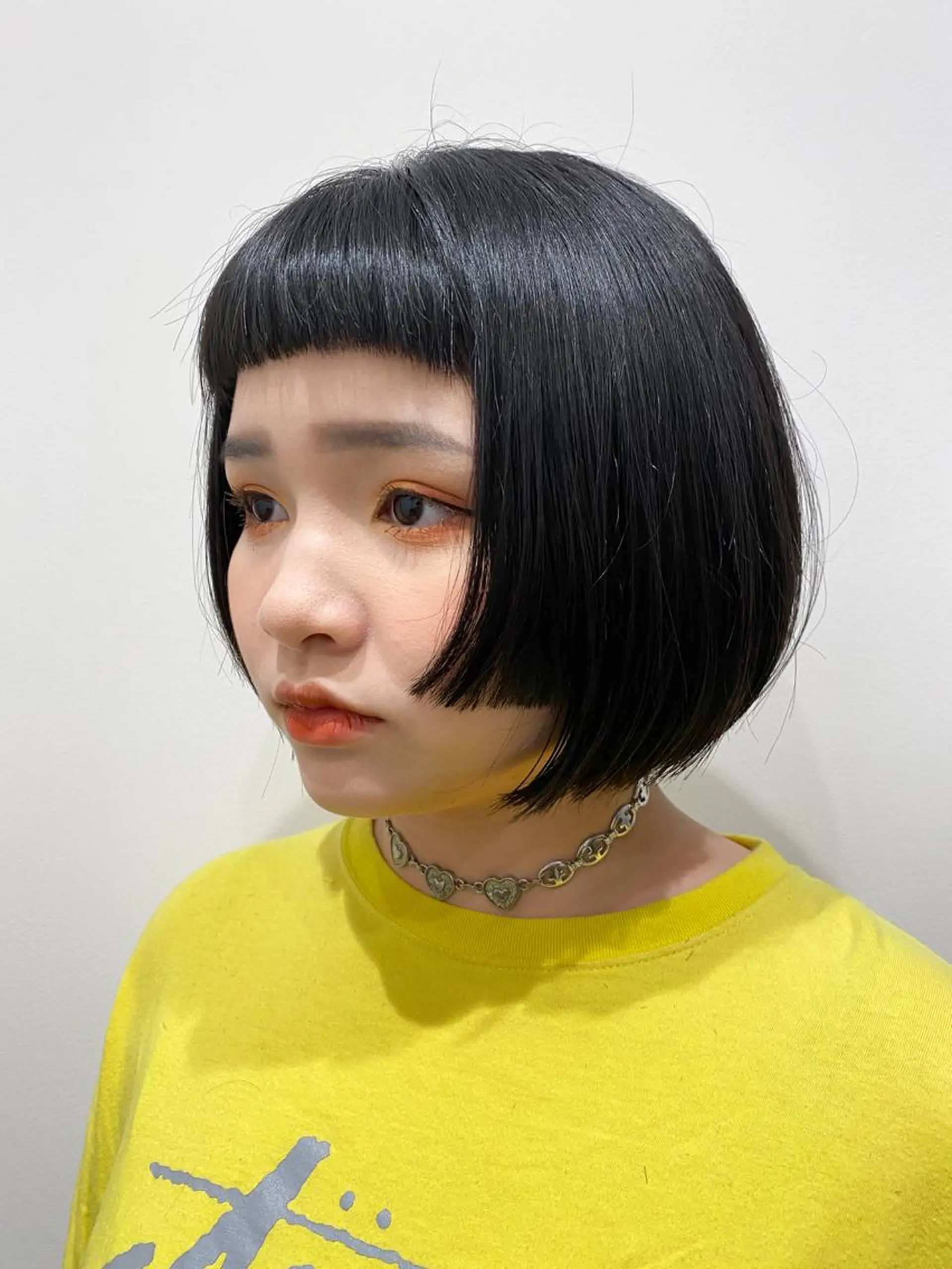 ミディアム 姫カット オン眉 カット トリートメント ヘアセット 【デザイナー】 アシカワカイトのヘアスタイル