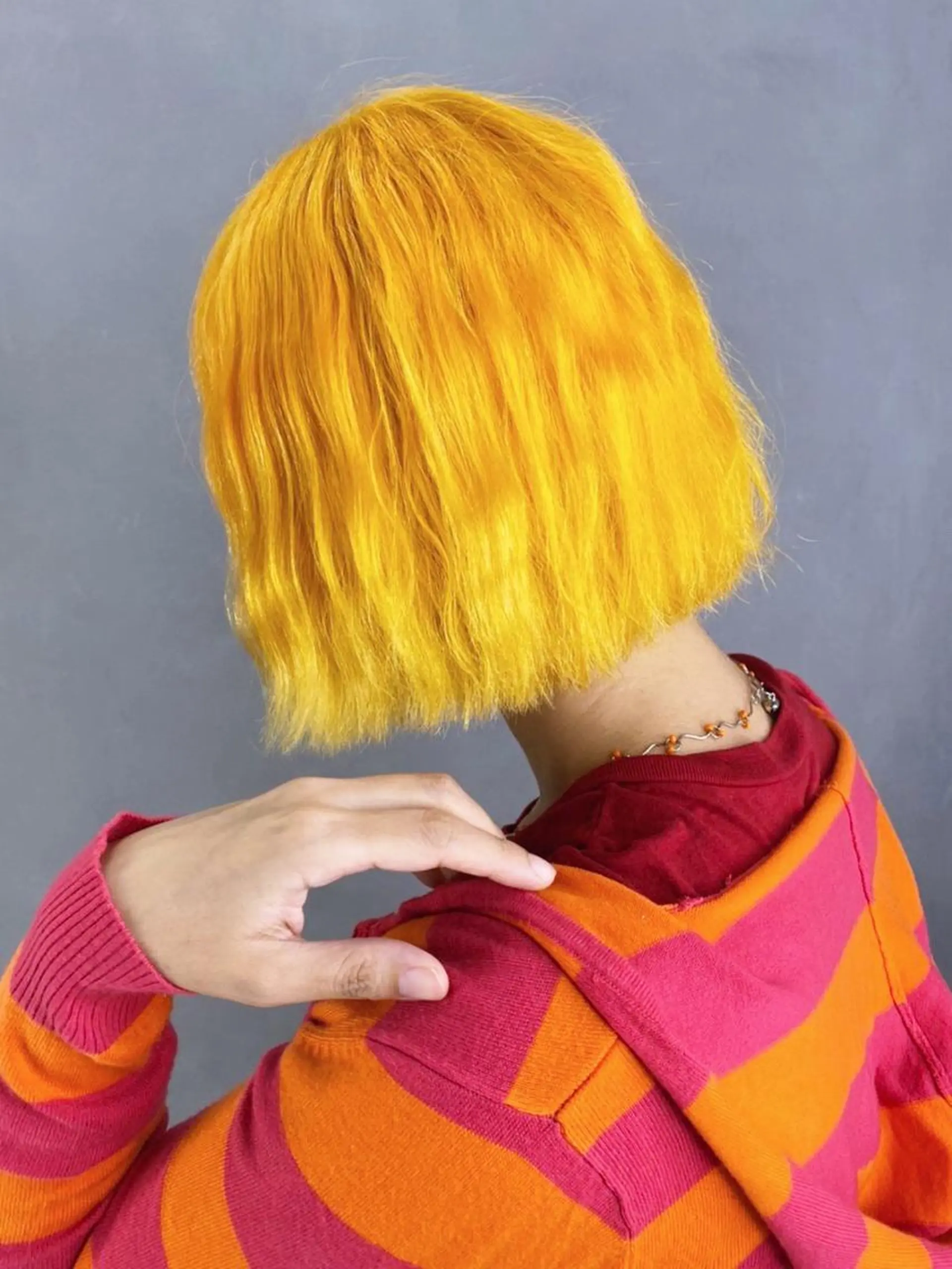 ミディアム カラー ハイトーンカラー カット ヘアカラー トリートメント ITbyALBUM 中野店のヘアスタイル