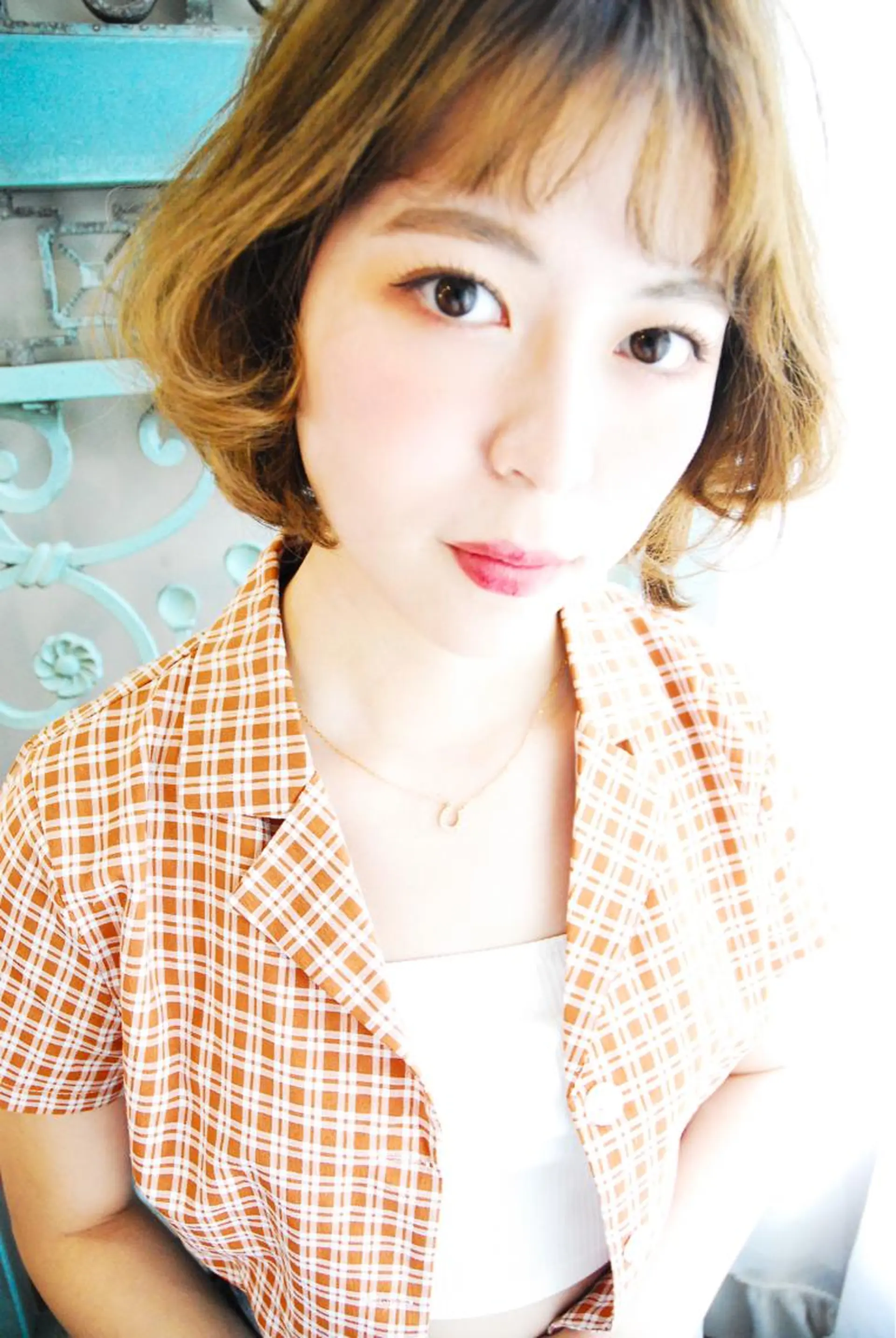 ショート カラー パーマ ヘアアレンジ メンズ ヘアカラー トリートメント ヘアセット 表参道Lise おおいしおりのヘアスタイル