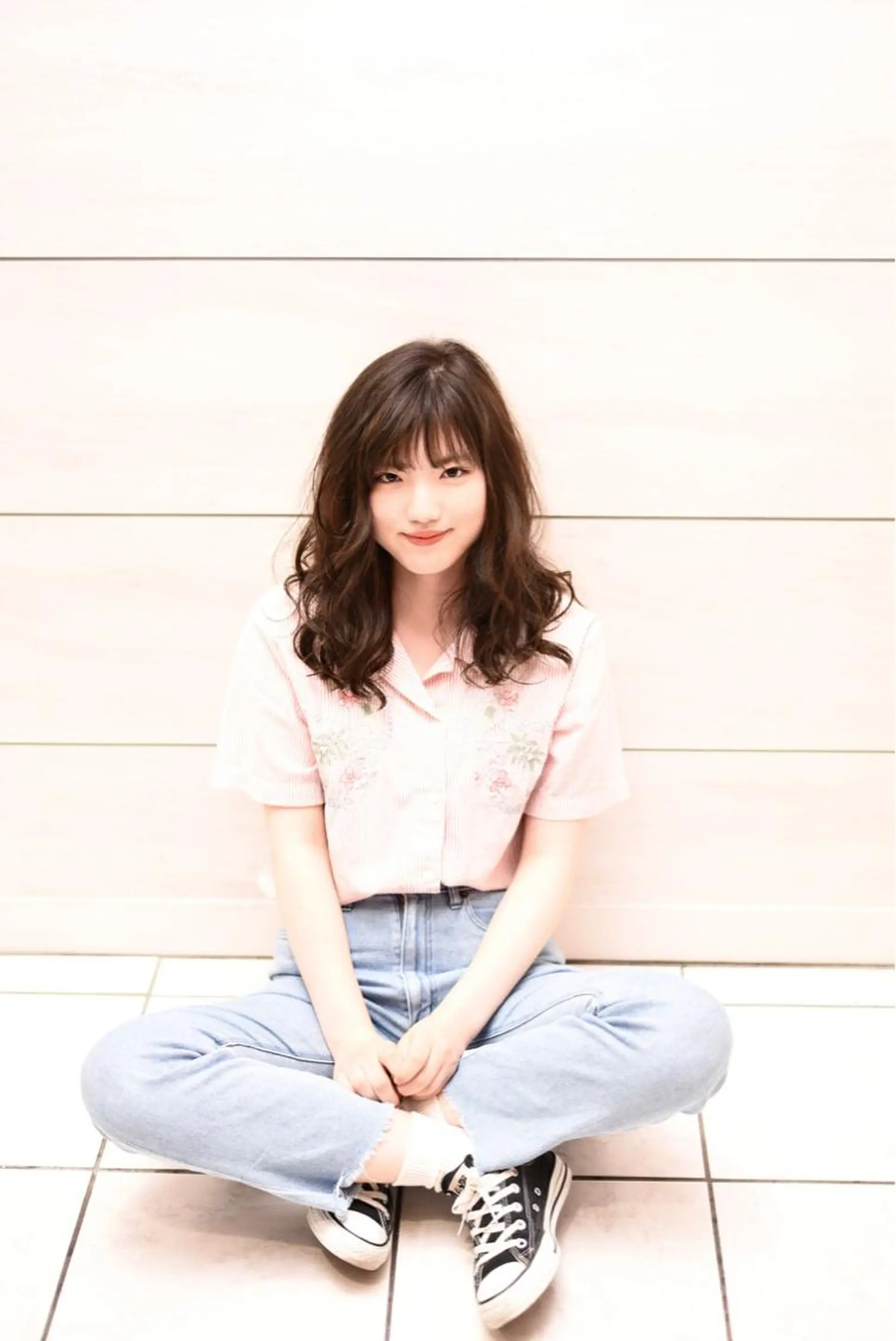 ロング カラー ヘアアレンジ ハイライトカラー ハイライト ロング テラモト カズヨシのヘアスタイル