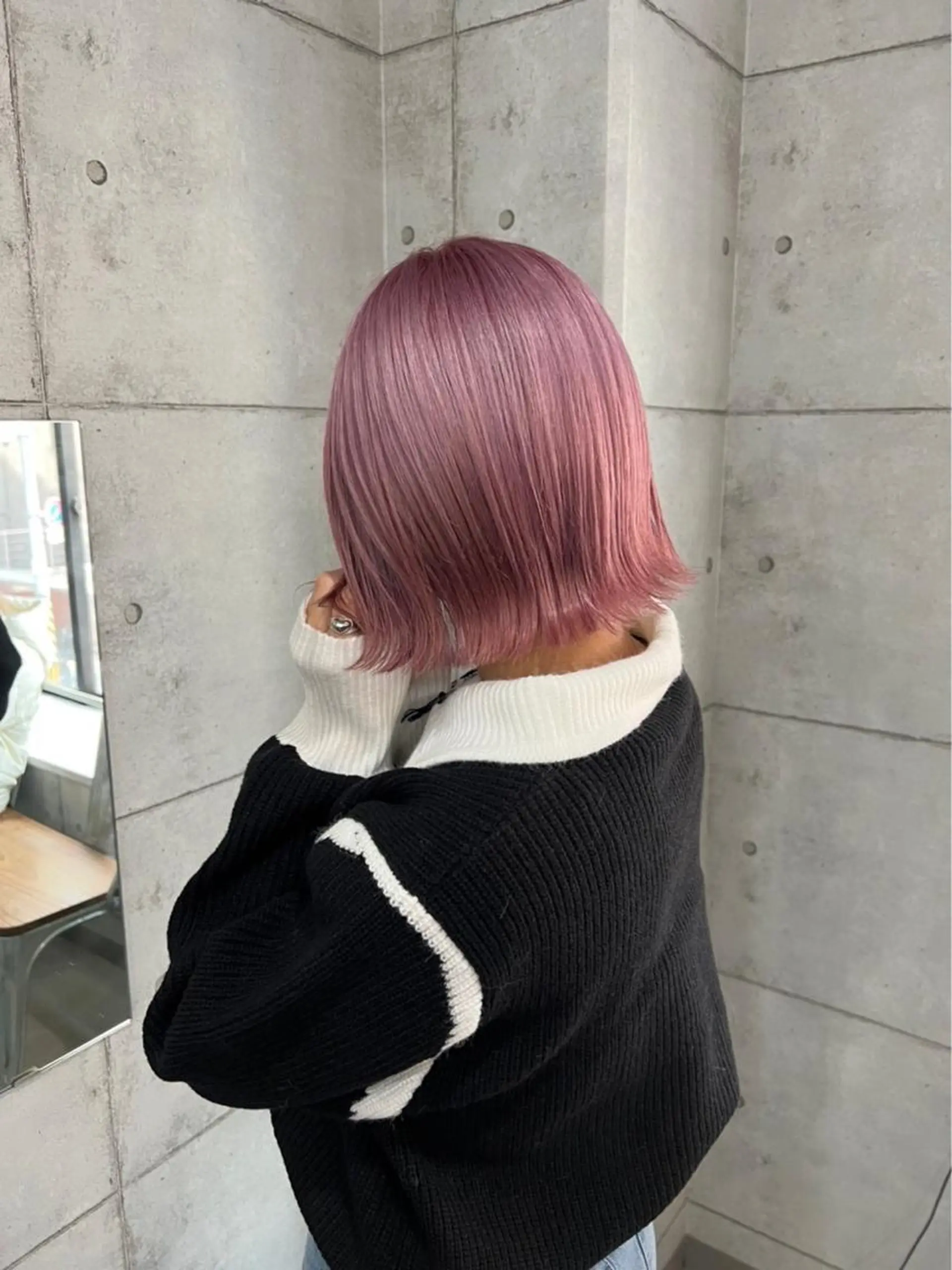 ショート ハイライト 髪質改善 韓国風ヘア トリートメント &mirai MISUZU【女性】のヘアスタイル