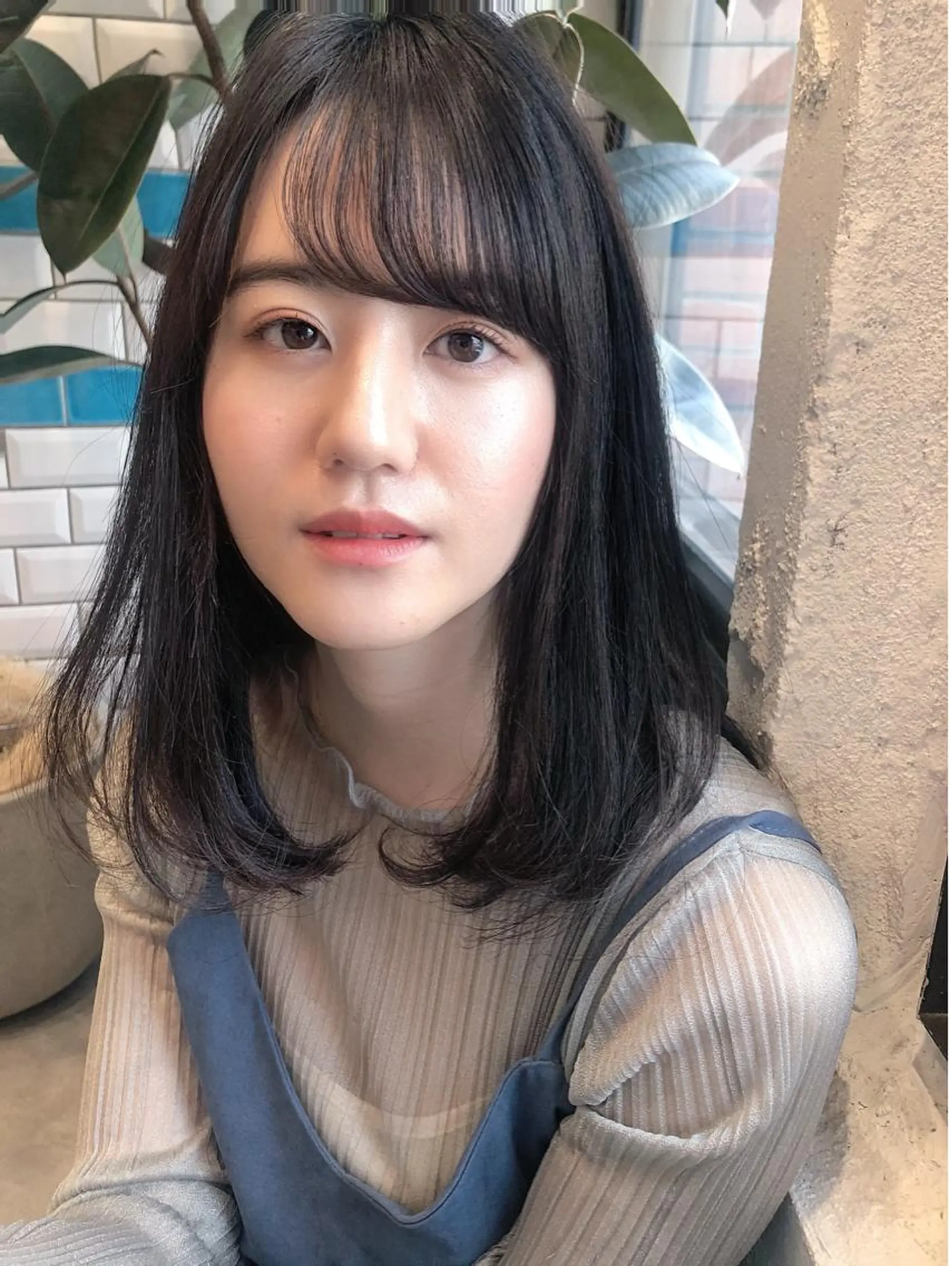 ミディアム レイヤー/前髪/ 韓国/CHIHIROのヘアスタイル