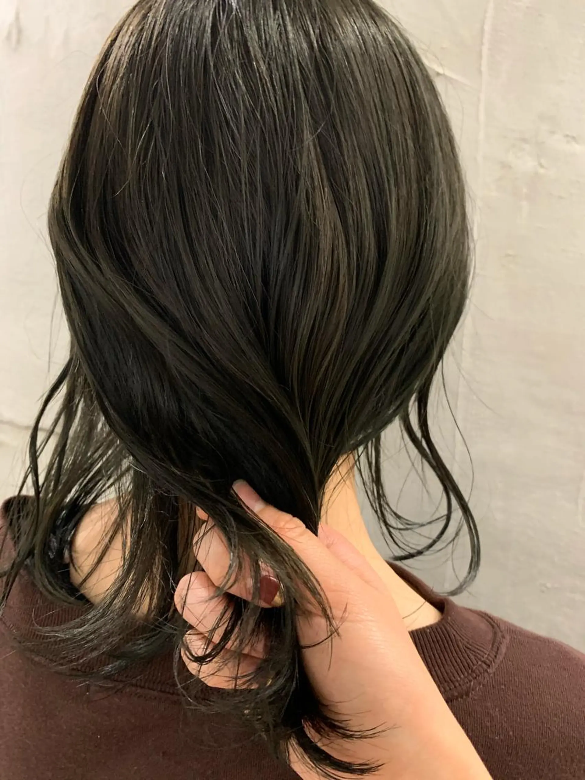 ミディアム カラー アッシュ オリーブアッシュ 似合わせカラー🫶 小川千波のヘアスタイル