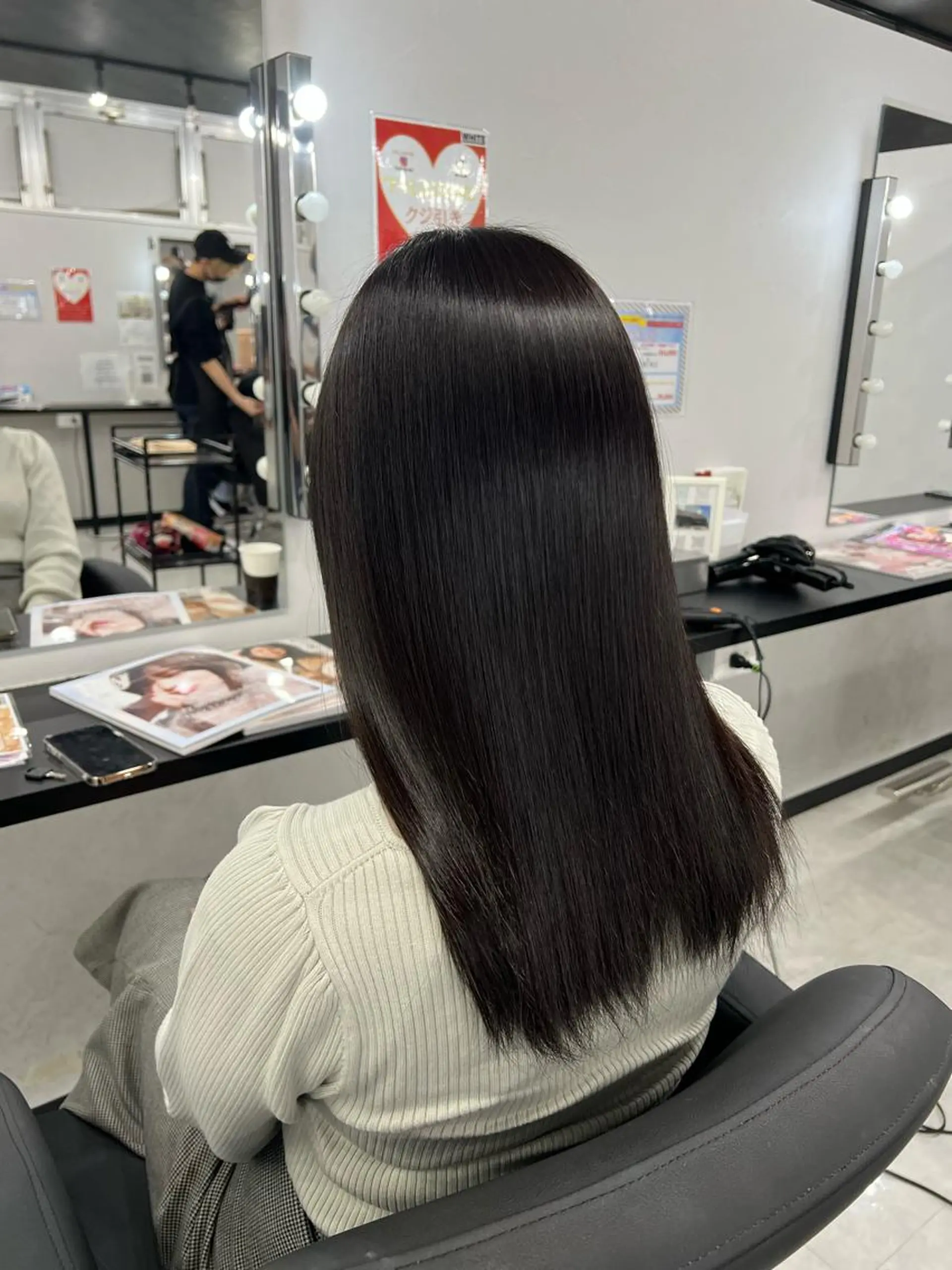 セミロング り ほのヘアスタイル