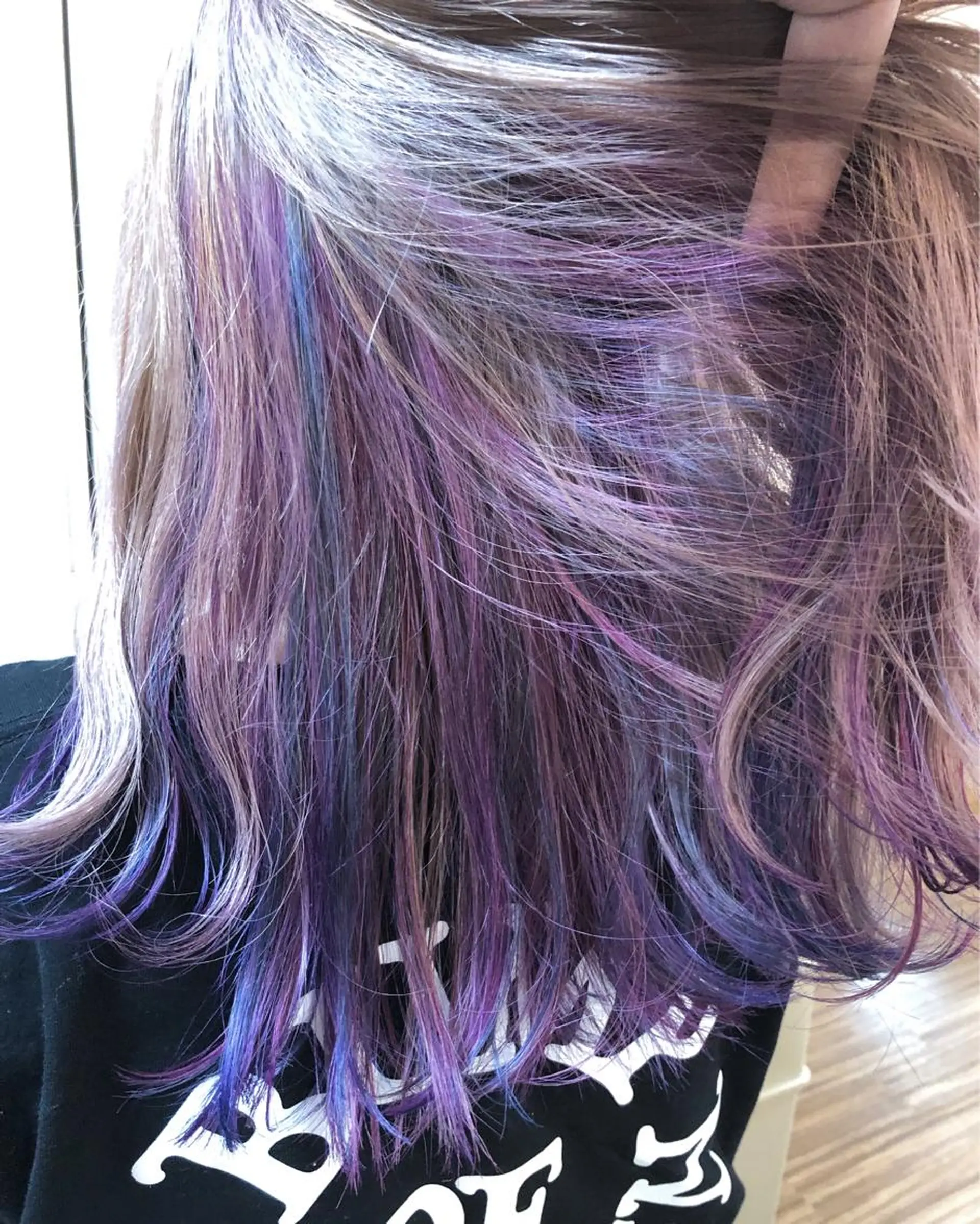 セミロング カラー ヘアアレンジ ハイライトカラー ハイライト ヘアカラー トリートメント 遠藤 拓馬のヘアスタイル